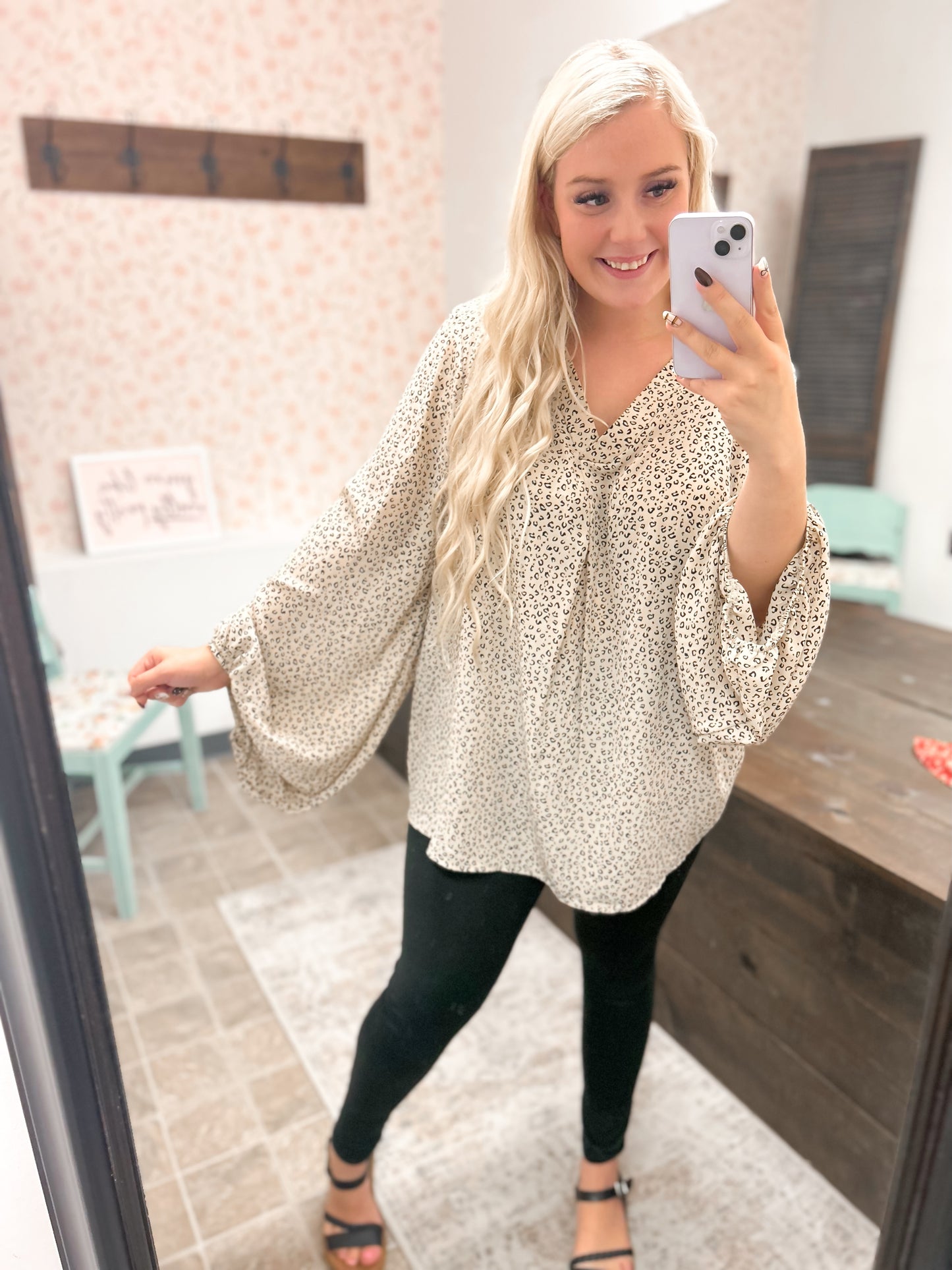Lisa Leopard Blouse