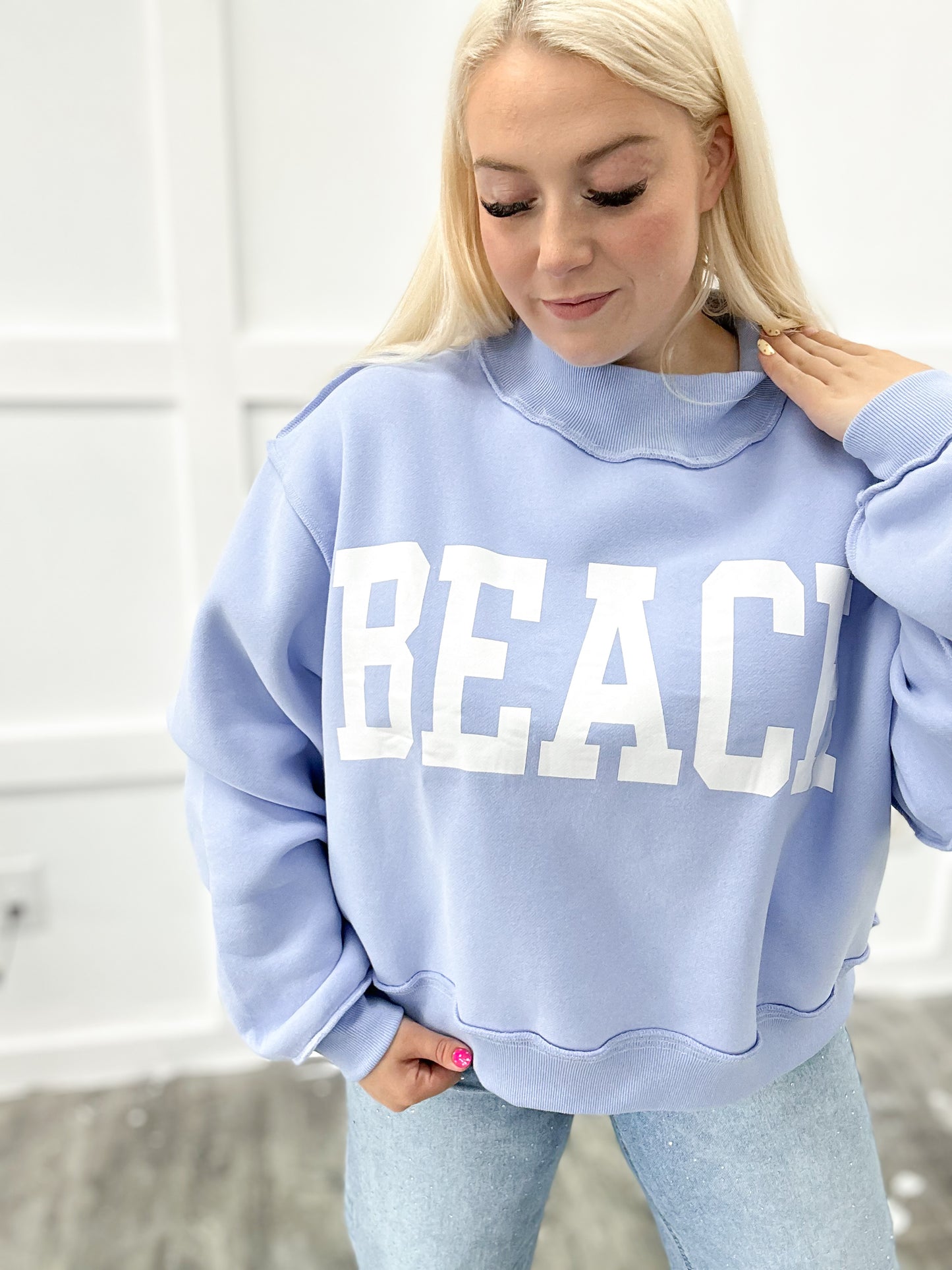 Beach/Lake Reversible Mockneck