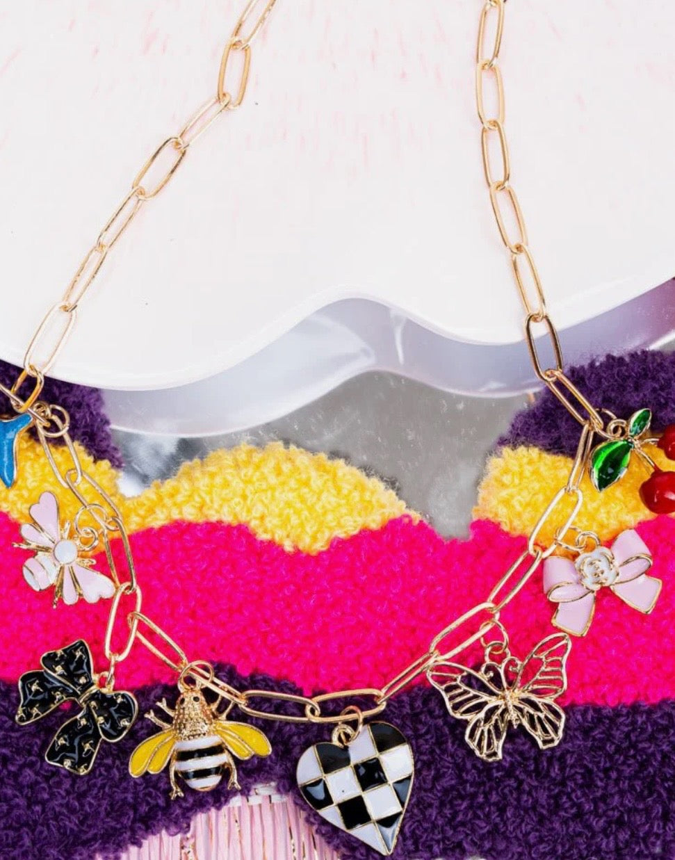 Sweet As Can BEE charm necklace