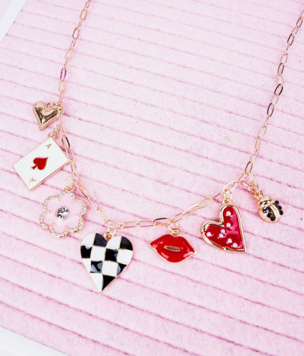 Hearts & Spades Charm Necklace