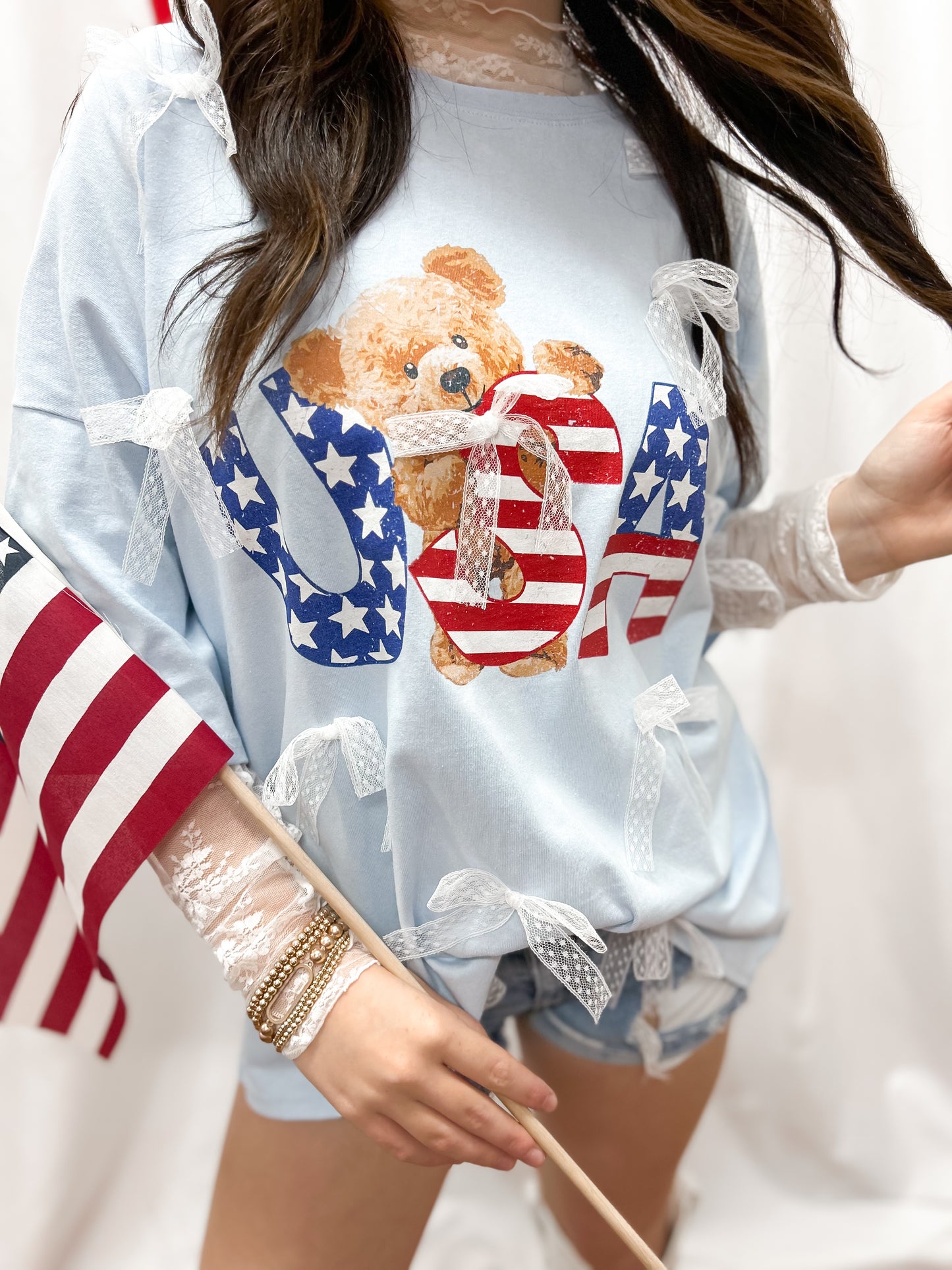 Teddy Bear Coquette Oversized Top