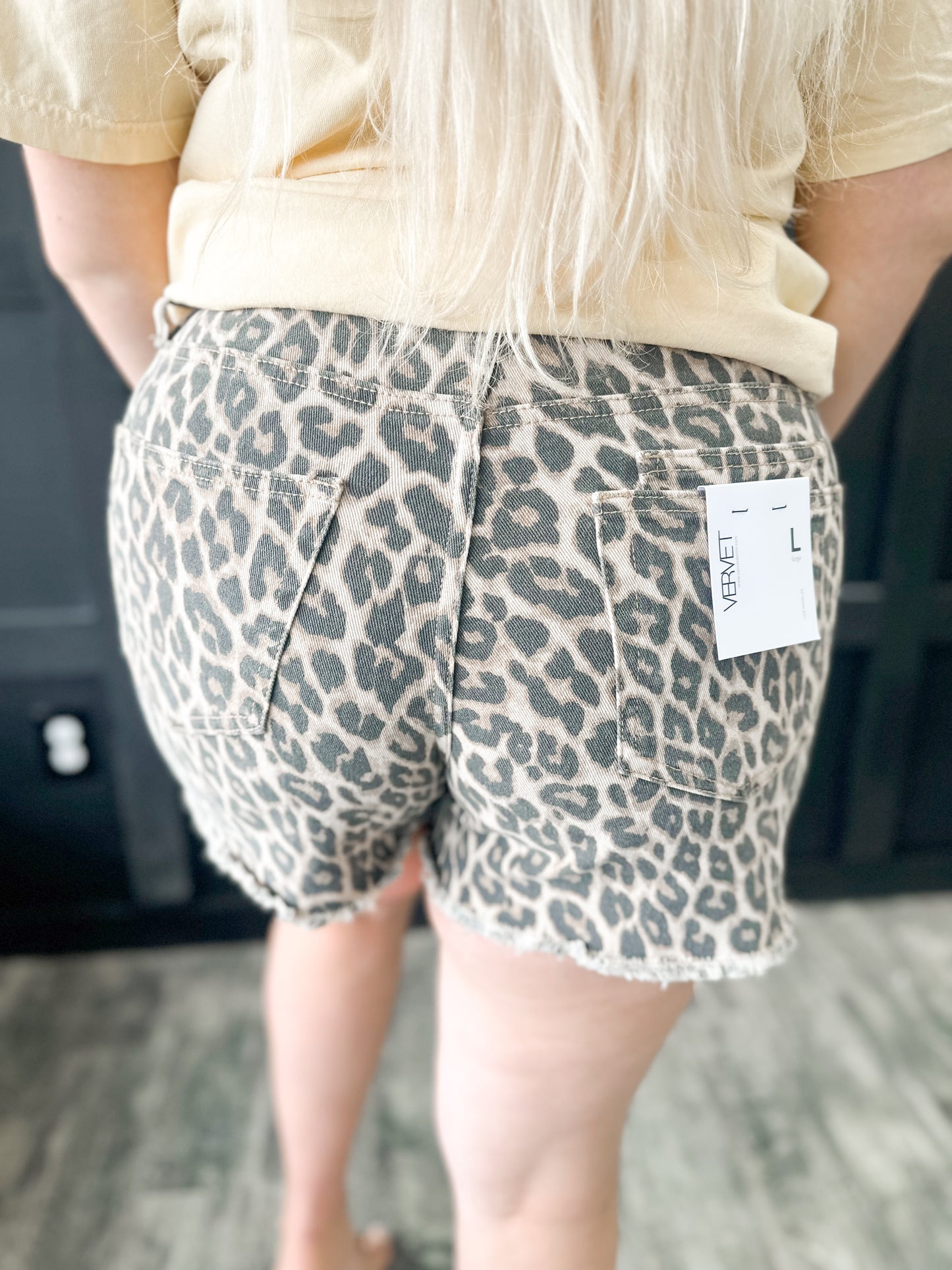 Leopard Drawstring Shorts