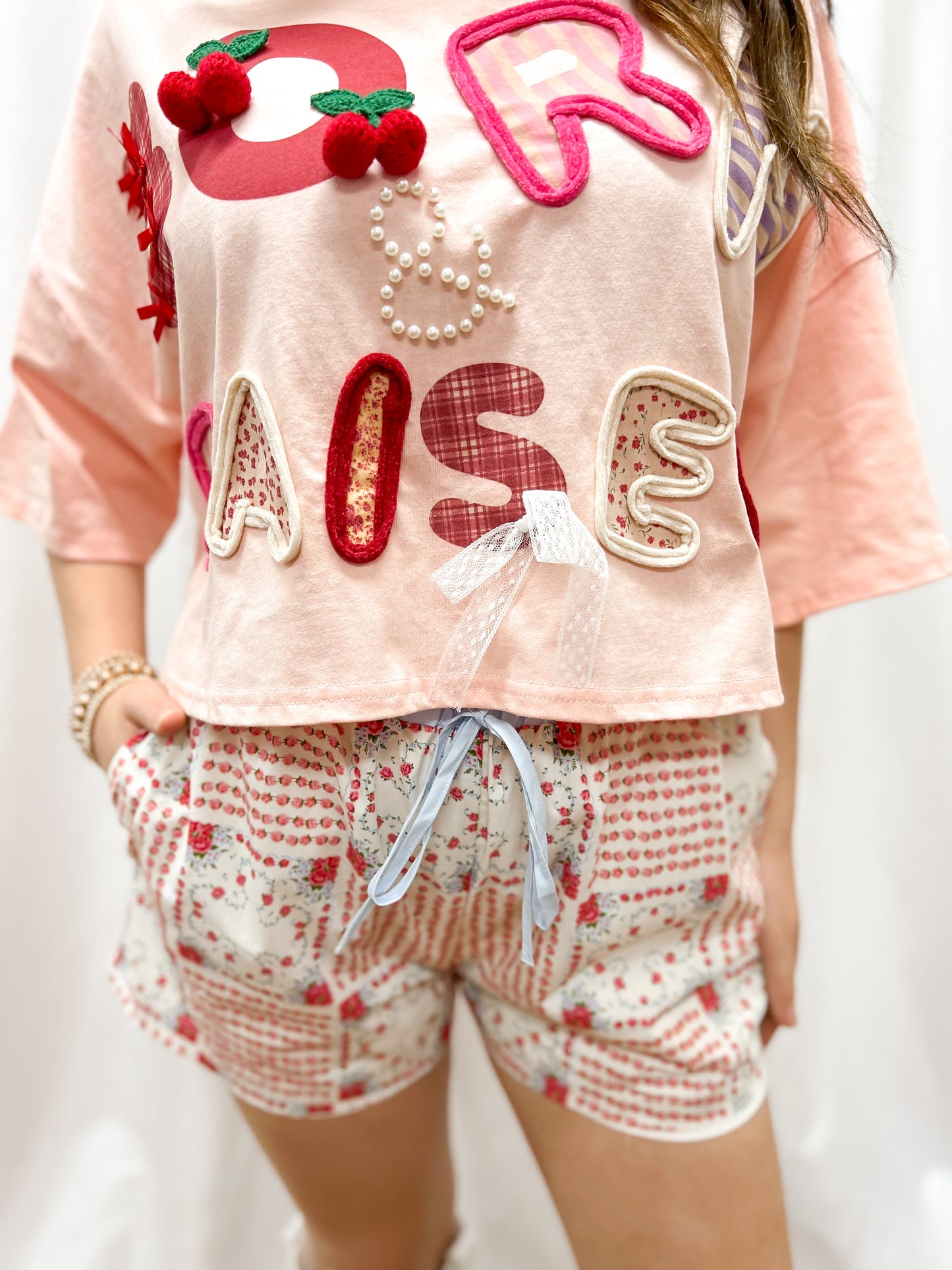 Born & Raised 3D Patchwork Top