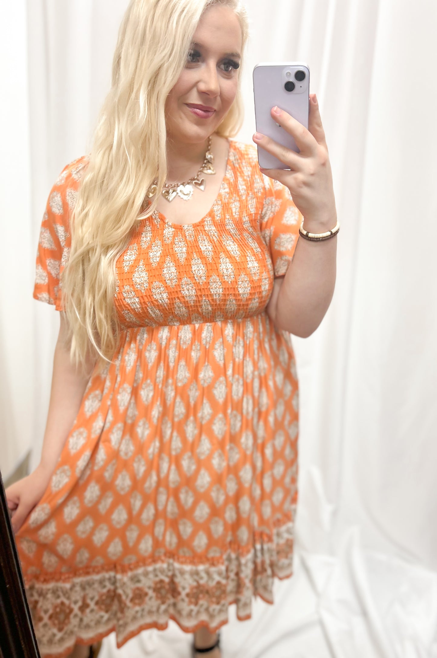 Sunset Bloom Boho Dress