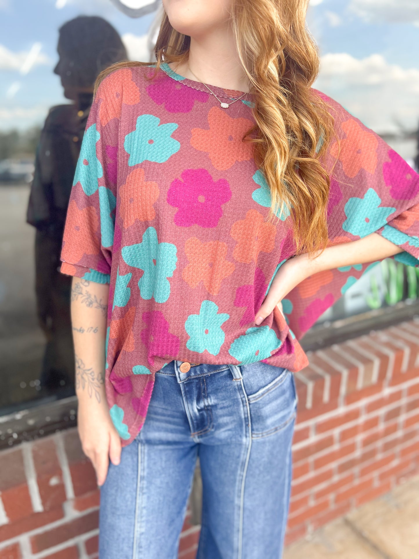 Rustic Charm Waffle Top