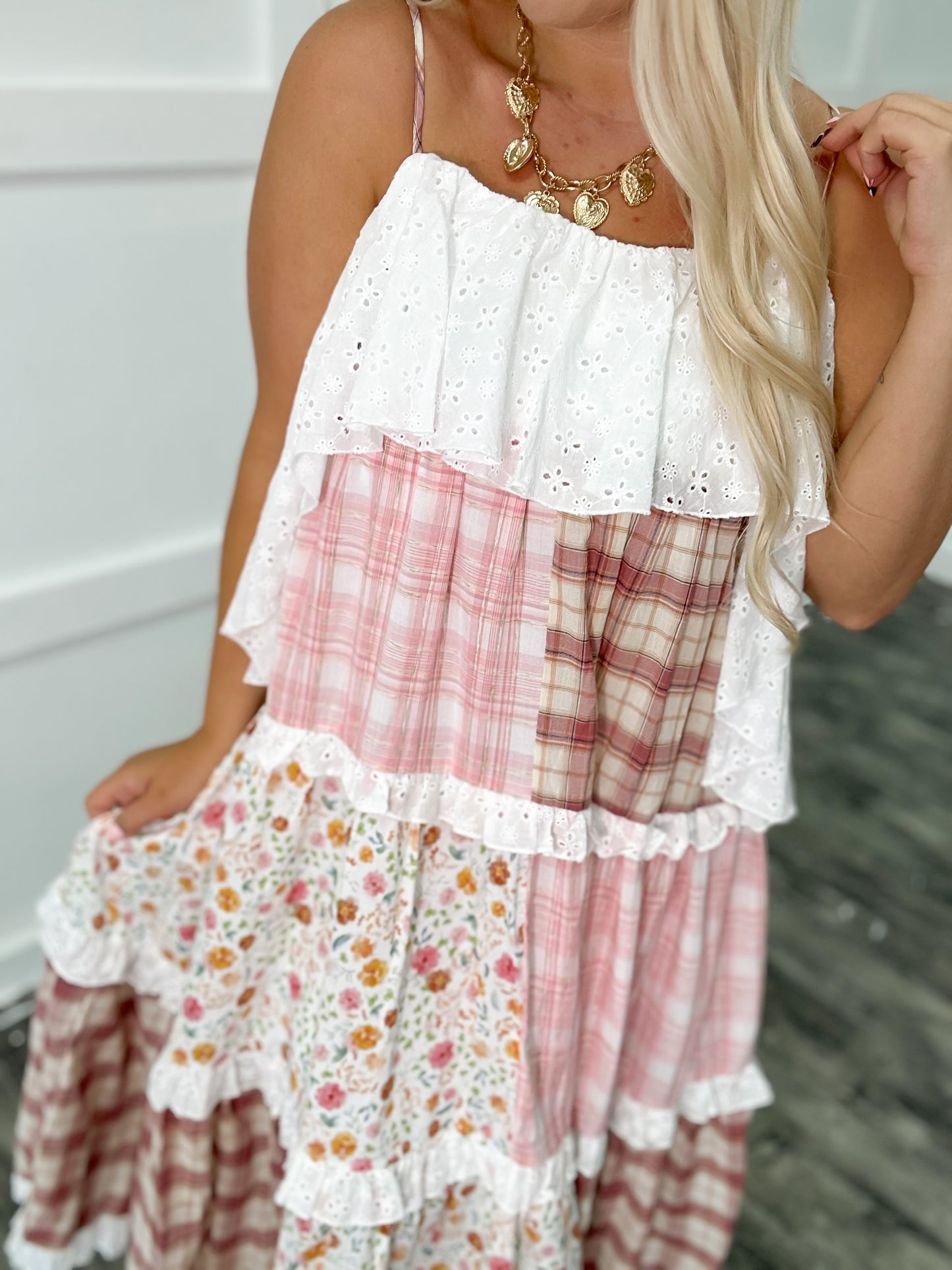 Meadow Muse Patchwork Maxi Dress