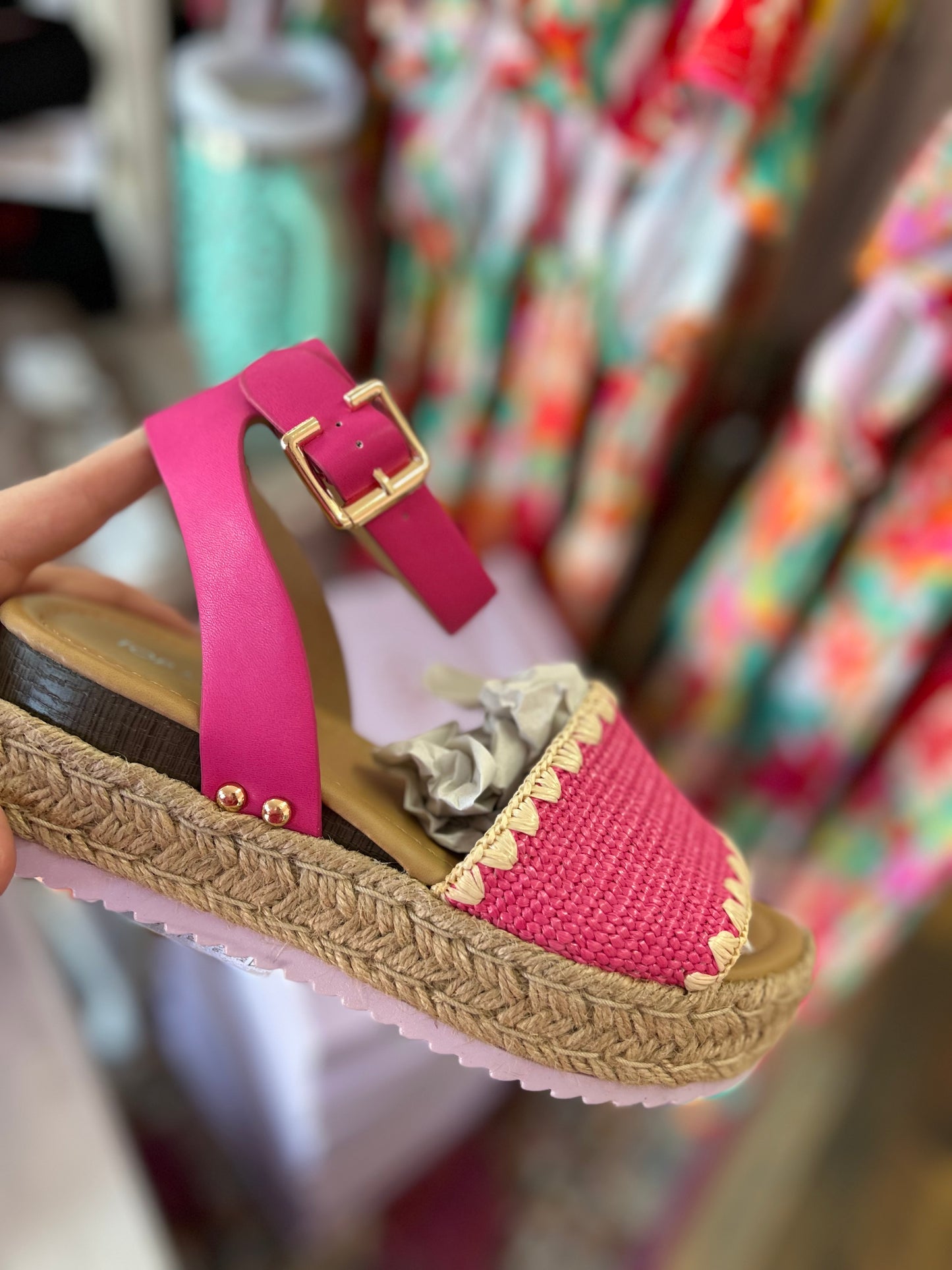 Pink Platform Sandals