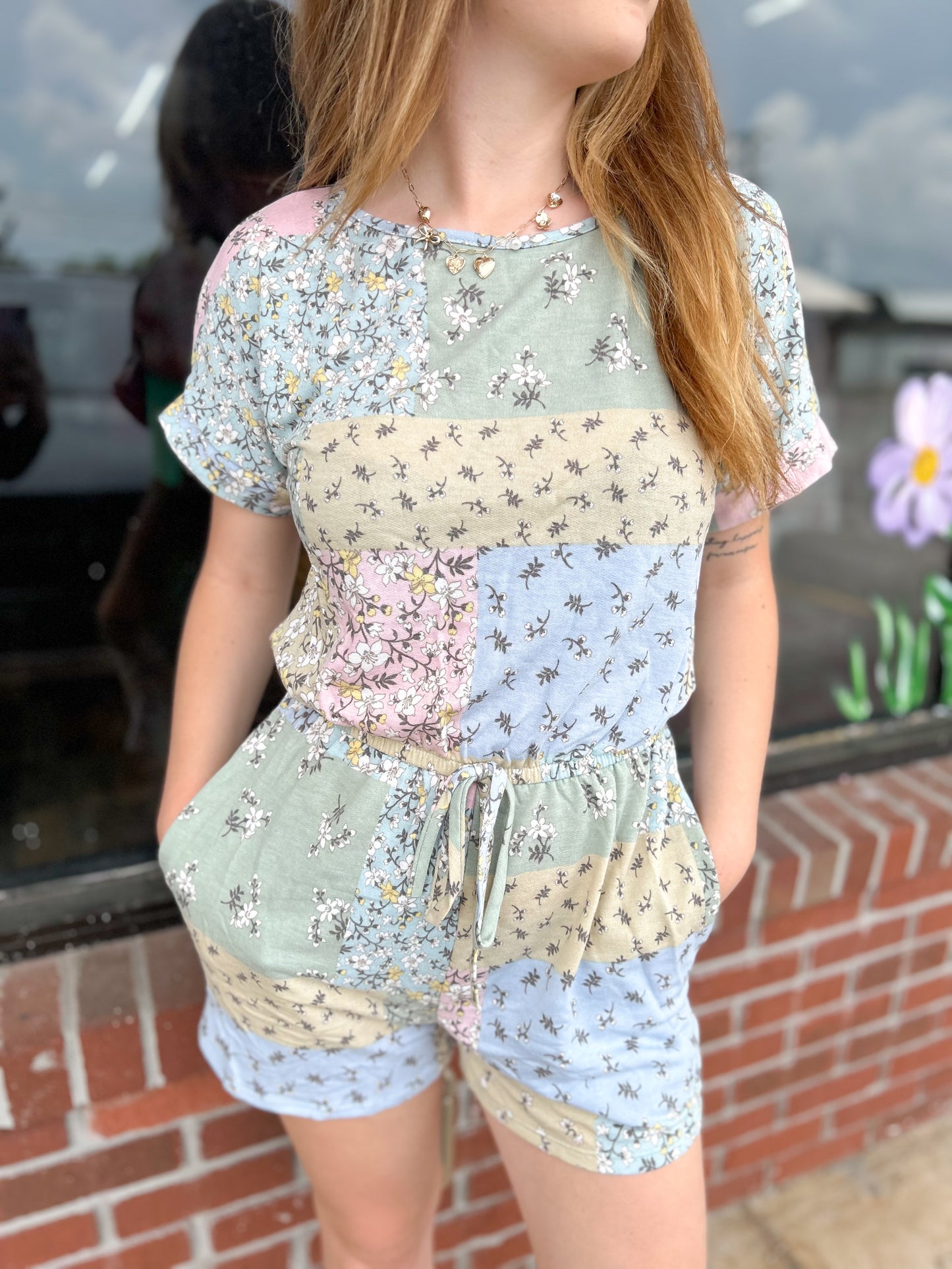 Patchwork Quilted Romper