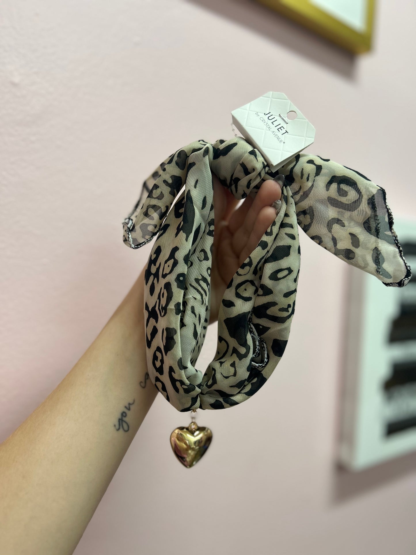 Leopard Scarf Necklace