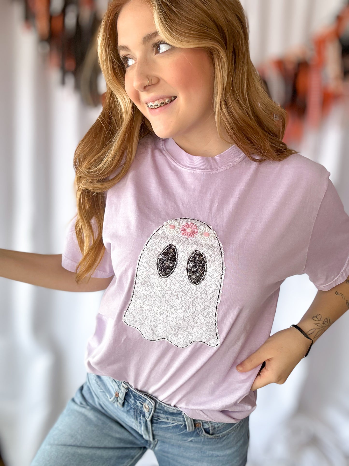 Groovy Ghost Appliqué Tee
