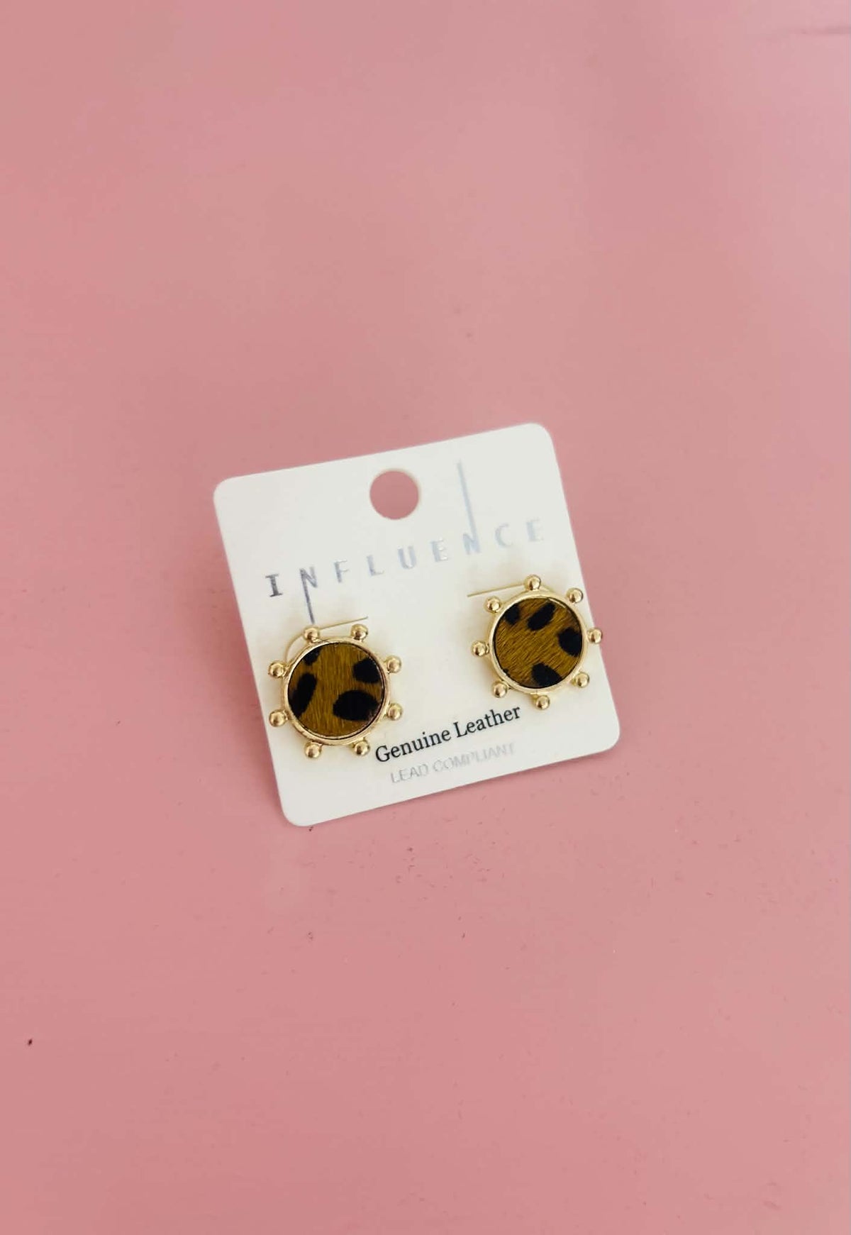 Leopard Stud Earrings