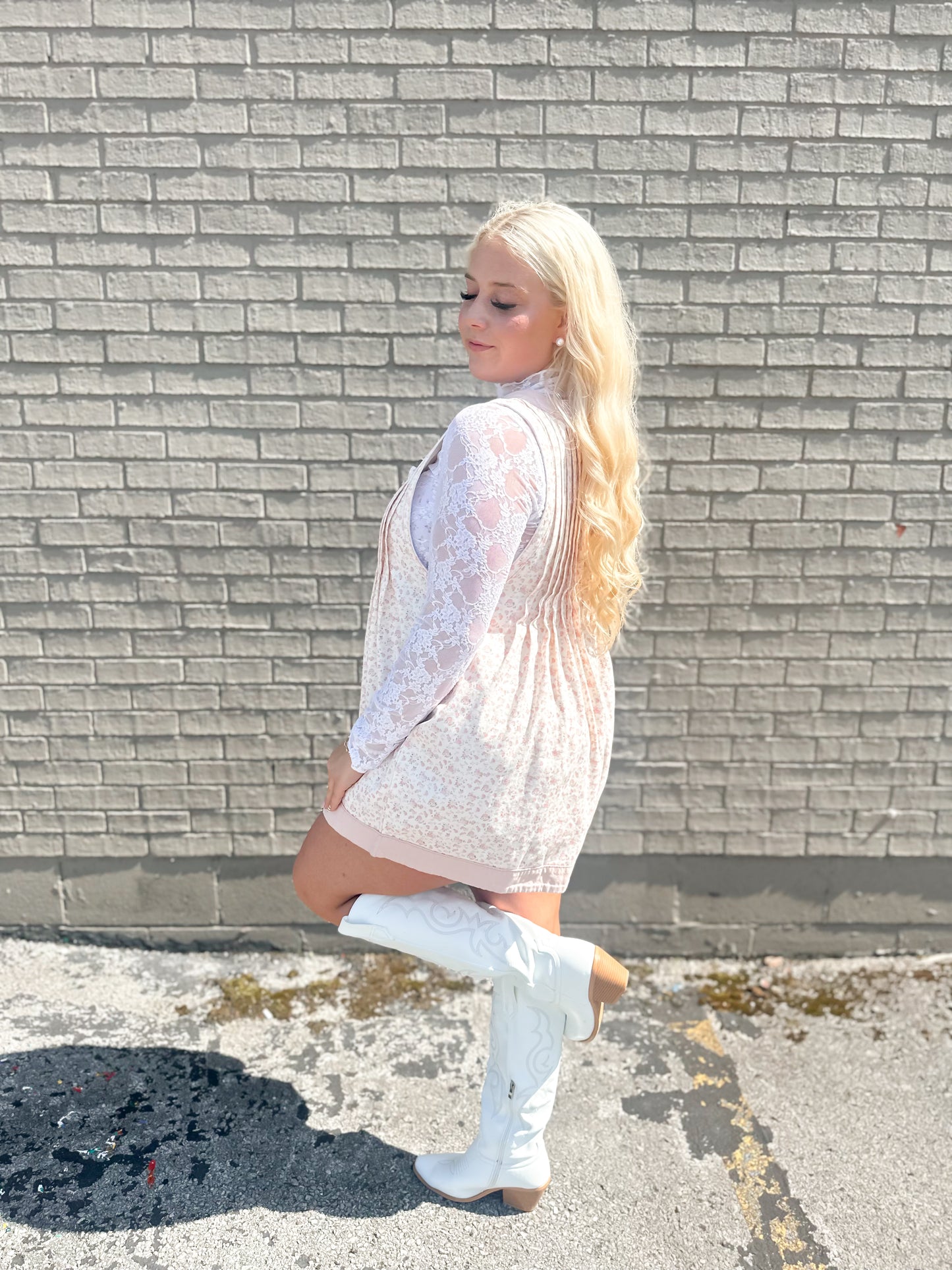 Ditzy Delilah Denim Romper