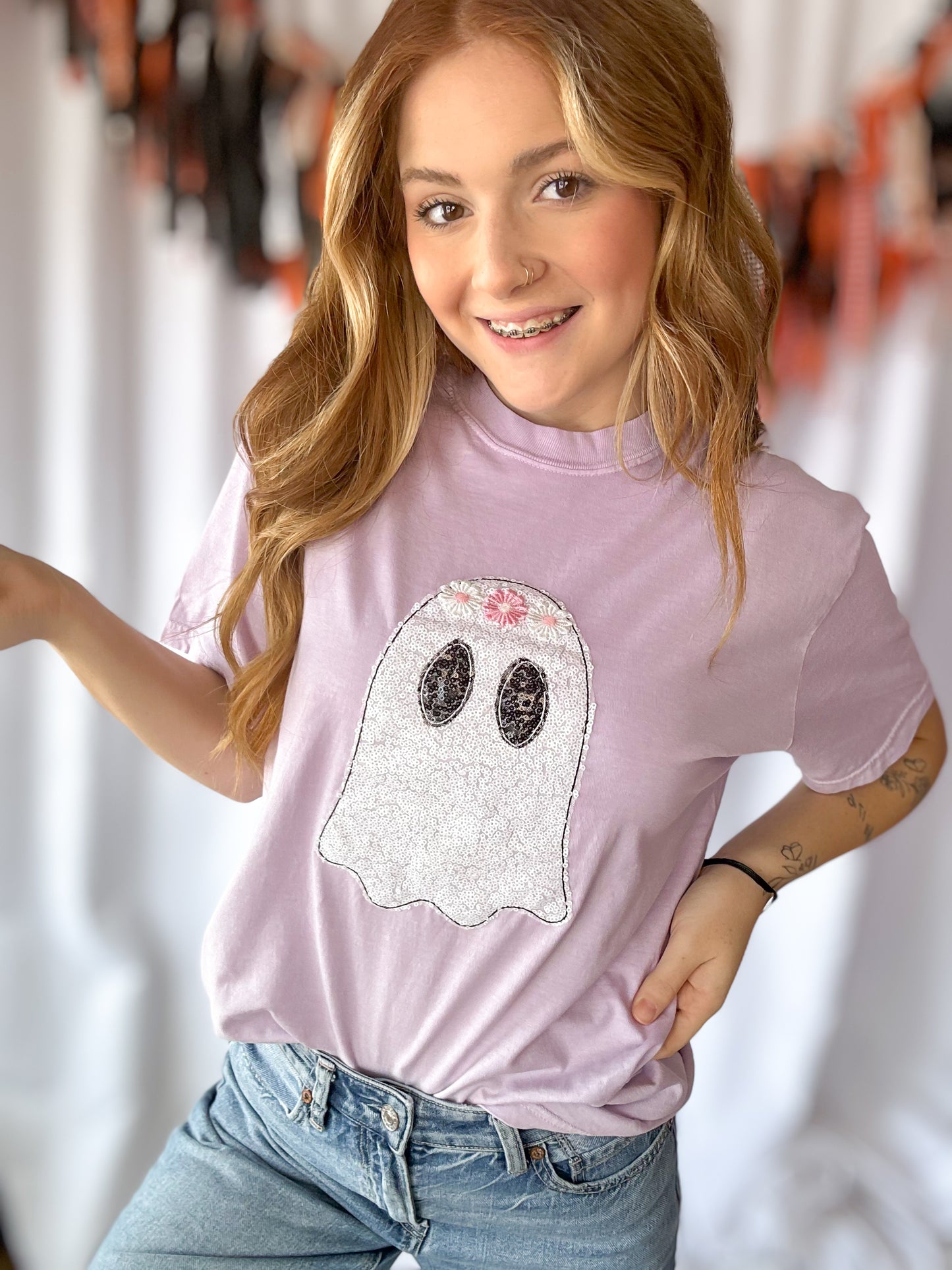 Groovy Ghost Appliqué Tee
