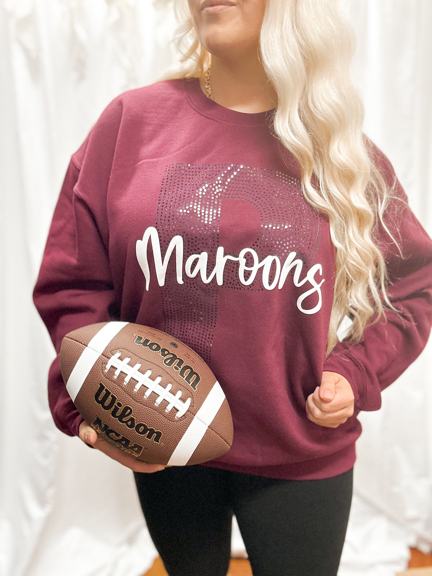 Maroons “P” Bling Crewneck