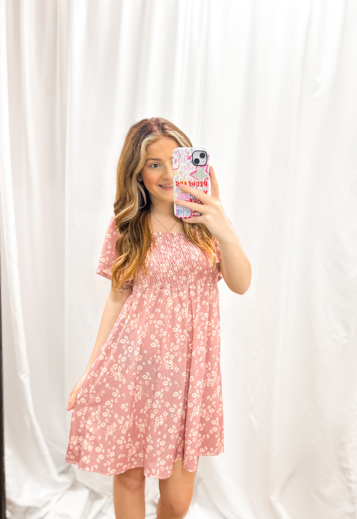 Pink Blossoms Dress