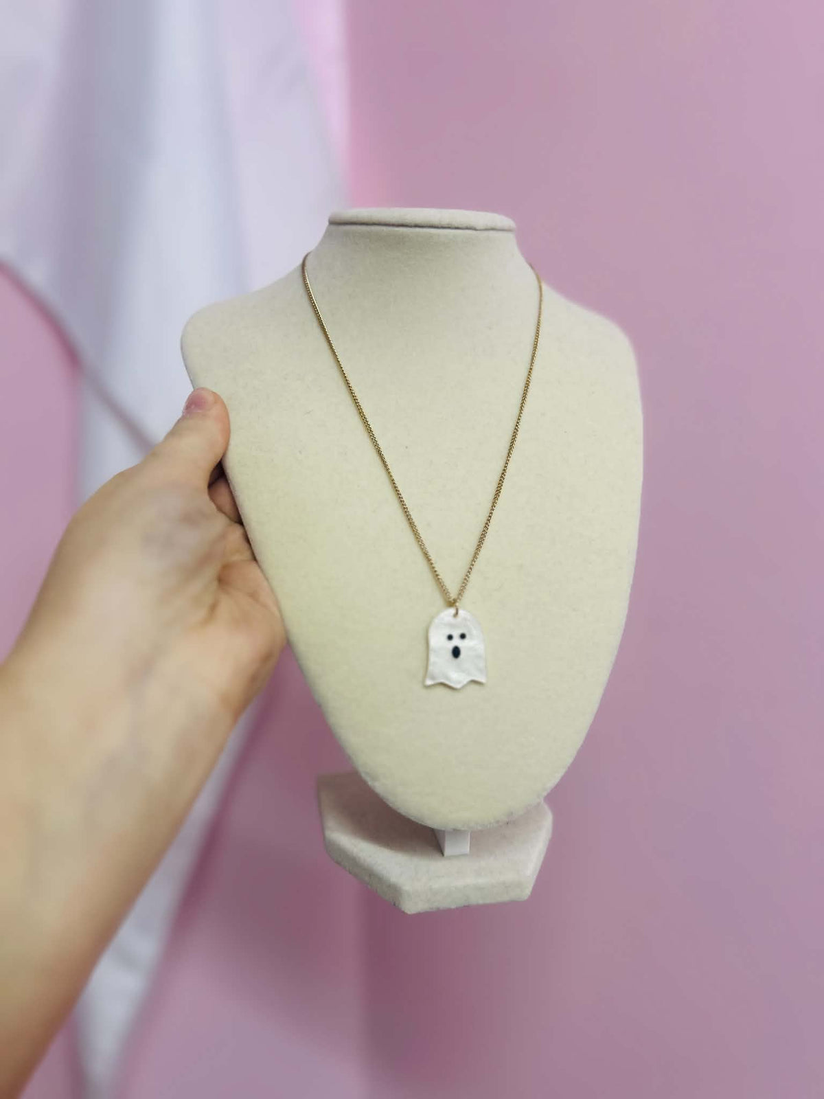 Gold Ghost Necklace