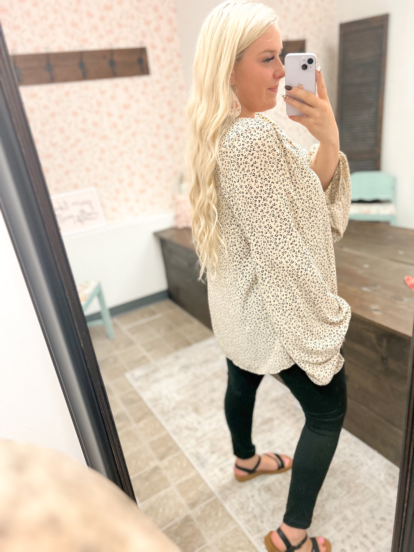 Lisa Leopard Blouse