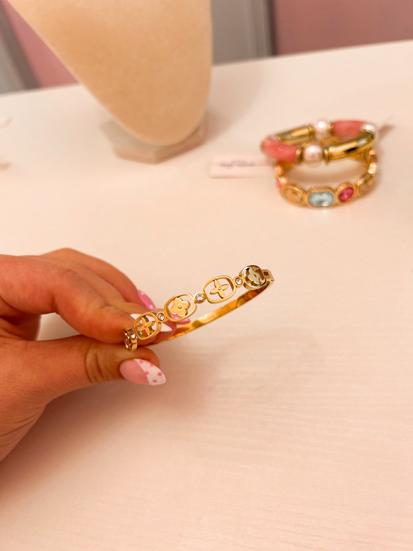 Gold Designer Insp Cuff