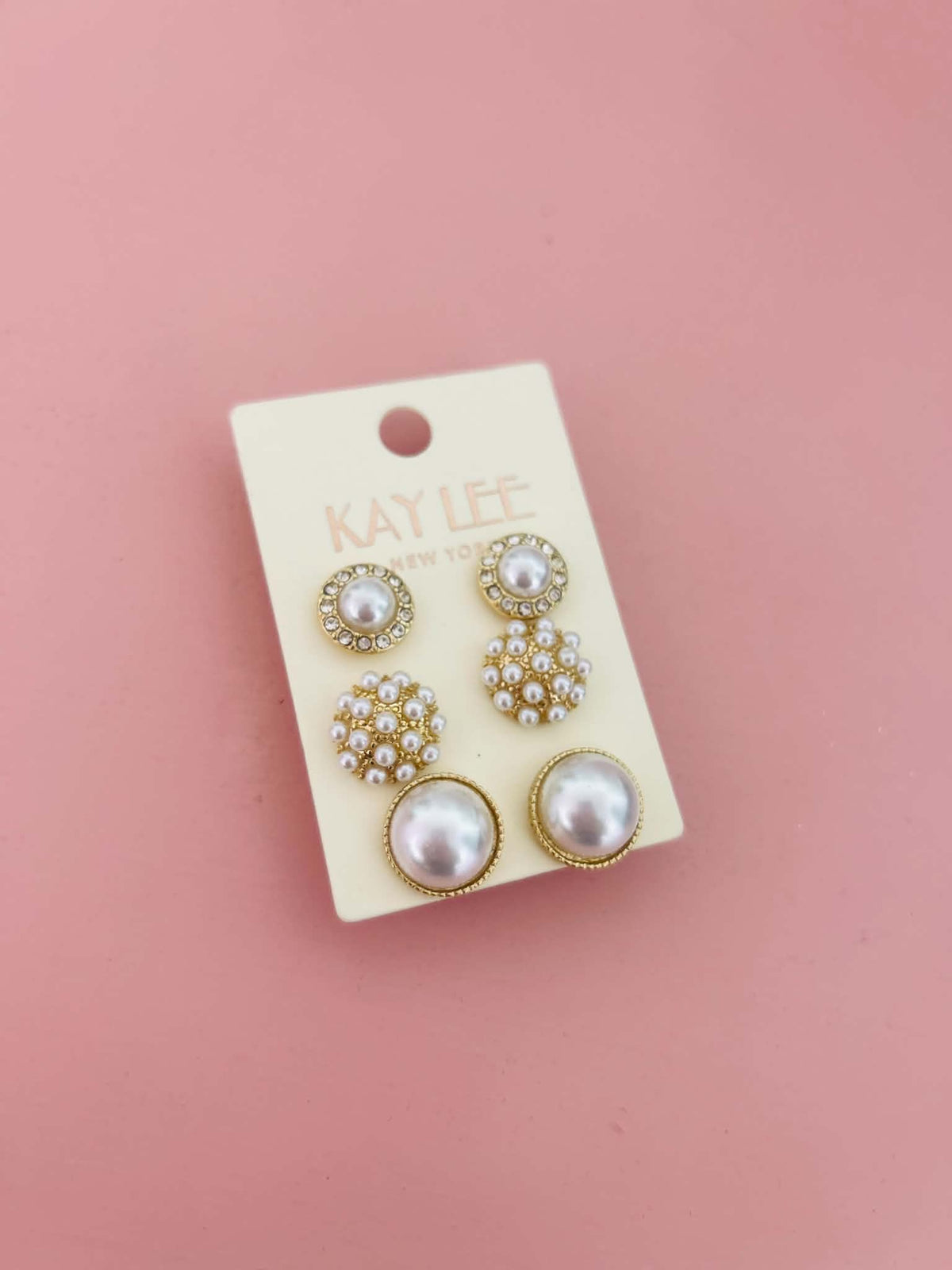 Gold Pearl Stud Pack