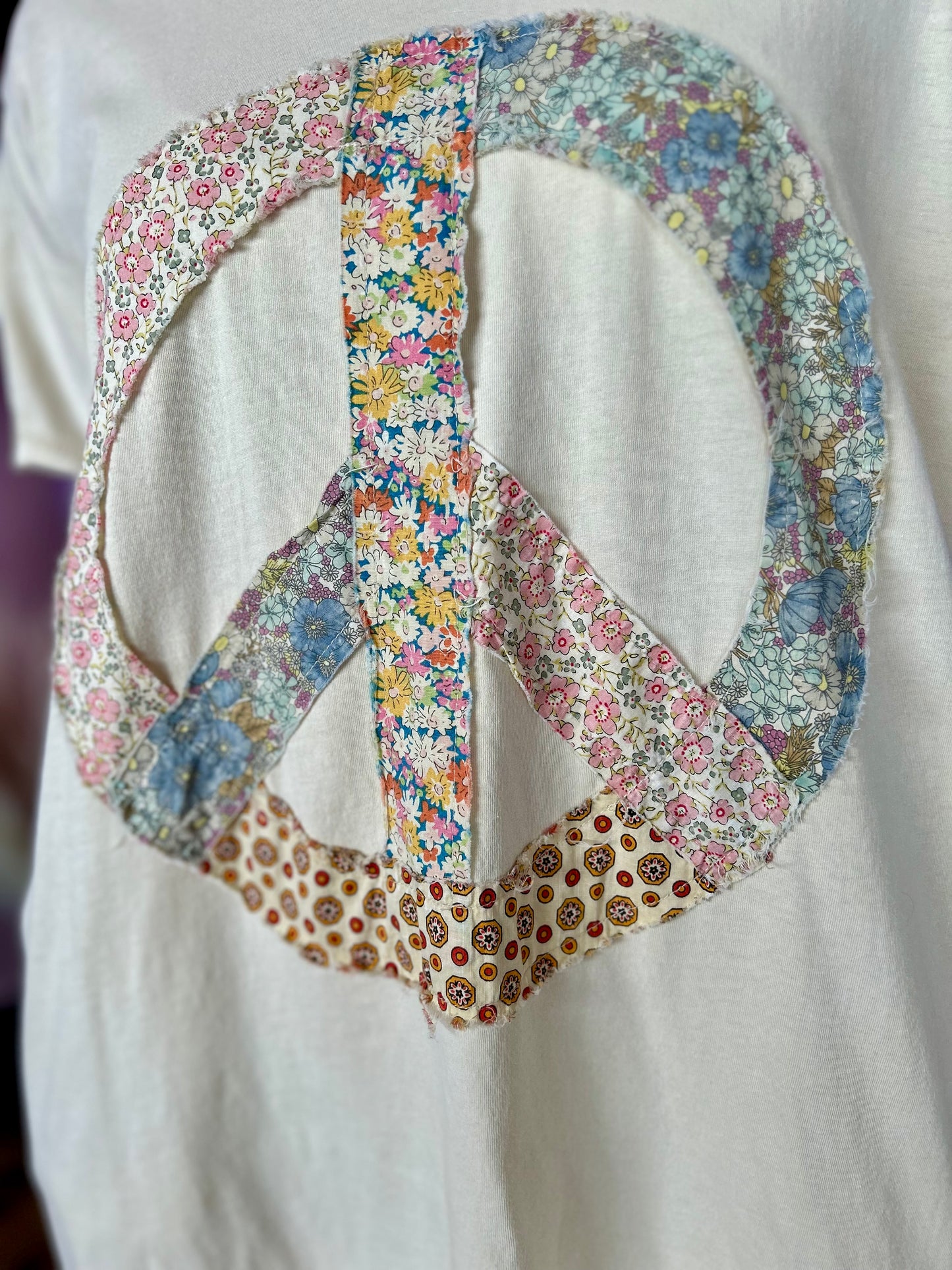 Peaceful Patchwork Dress (Beige)