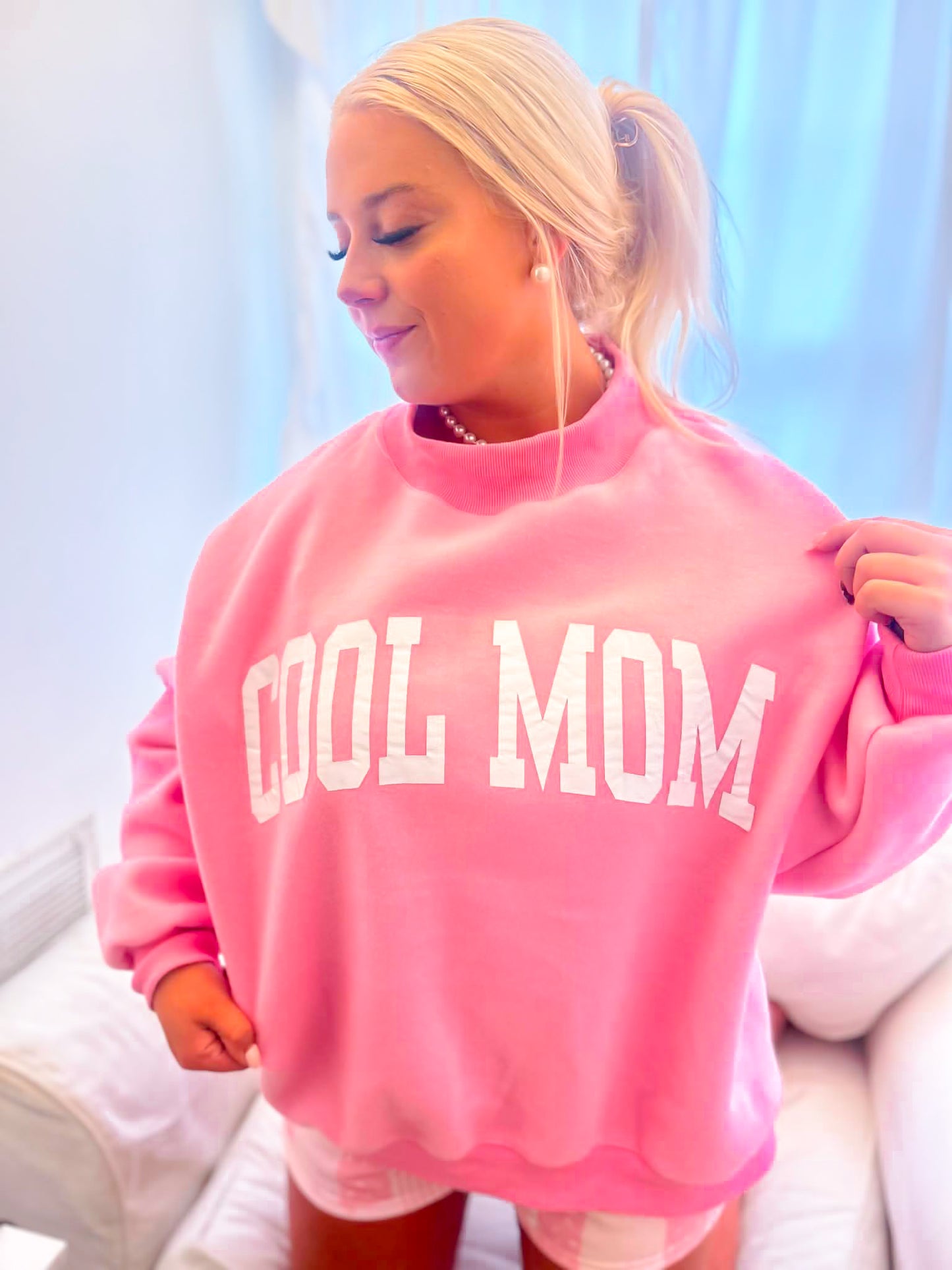 Mother/Cool Mom Reversible Mockneck