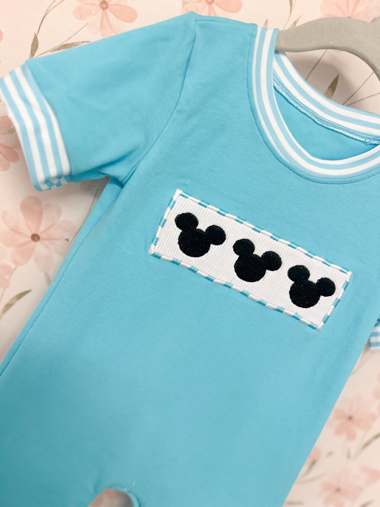 Mickey Embroidered Romper