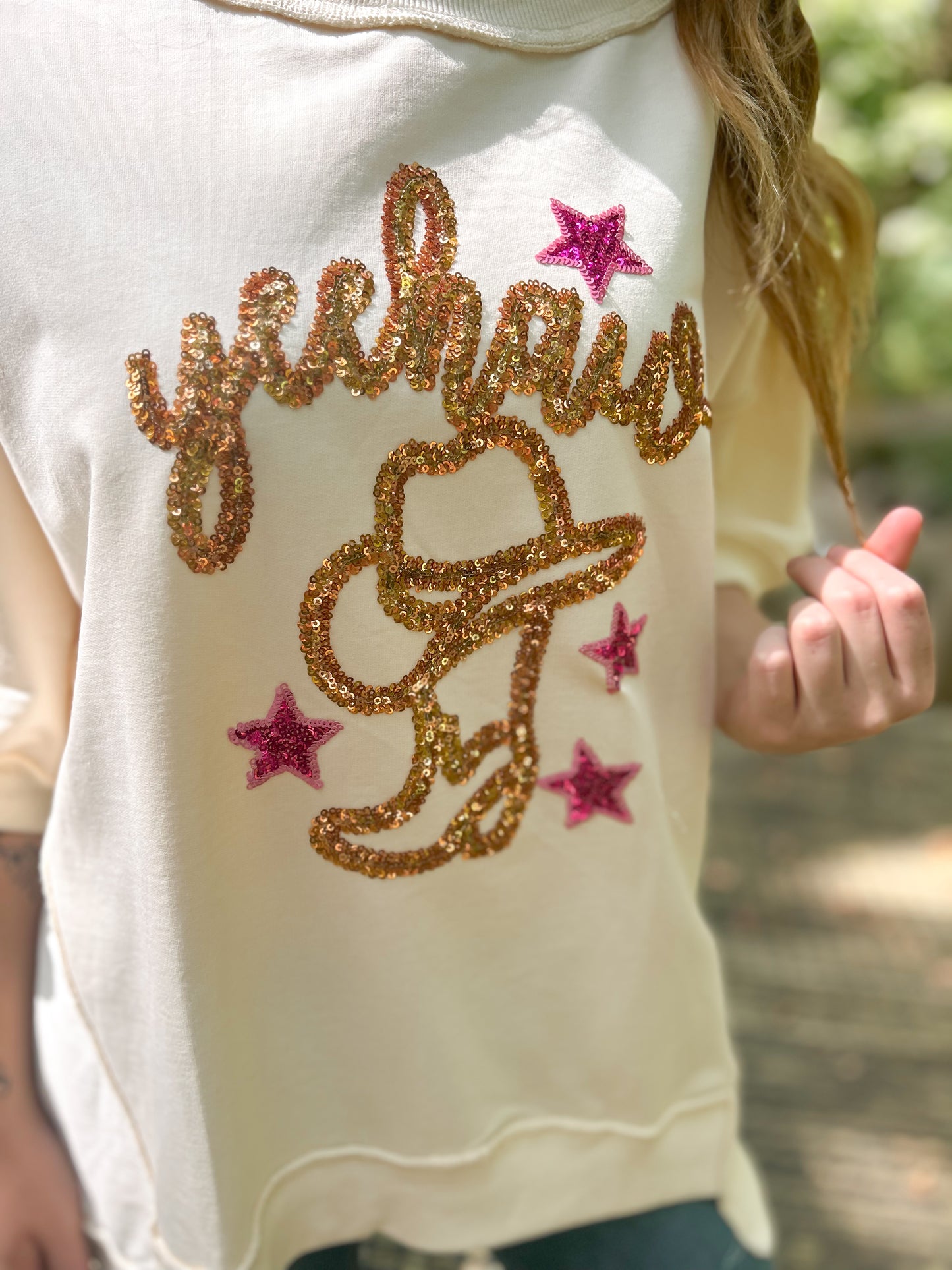 On The Town Tinsel Top