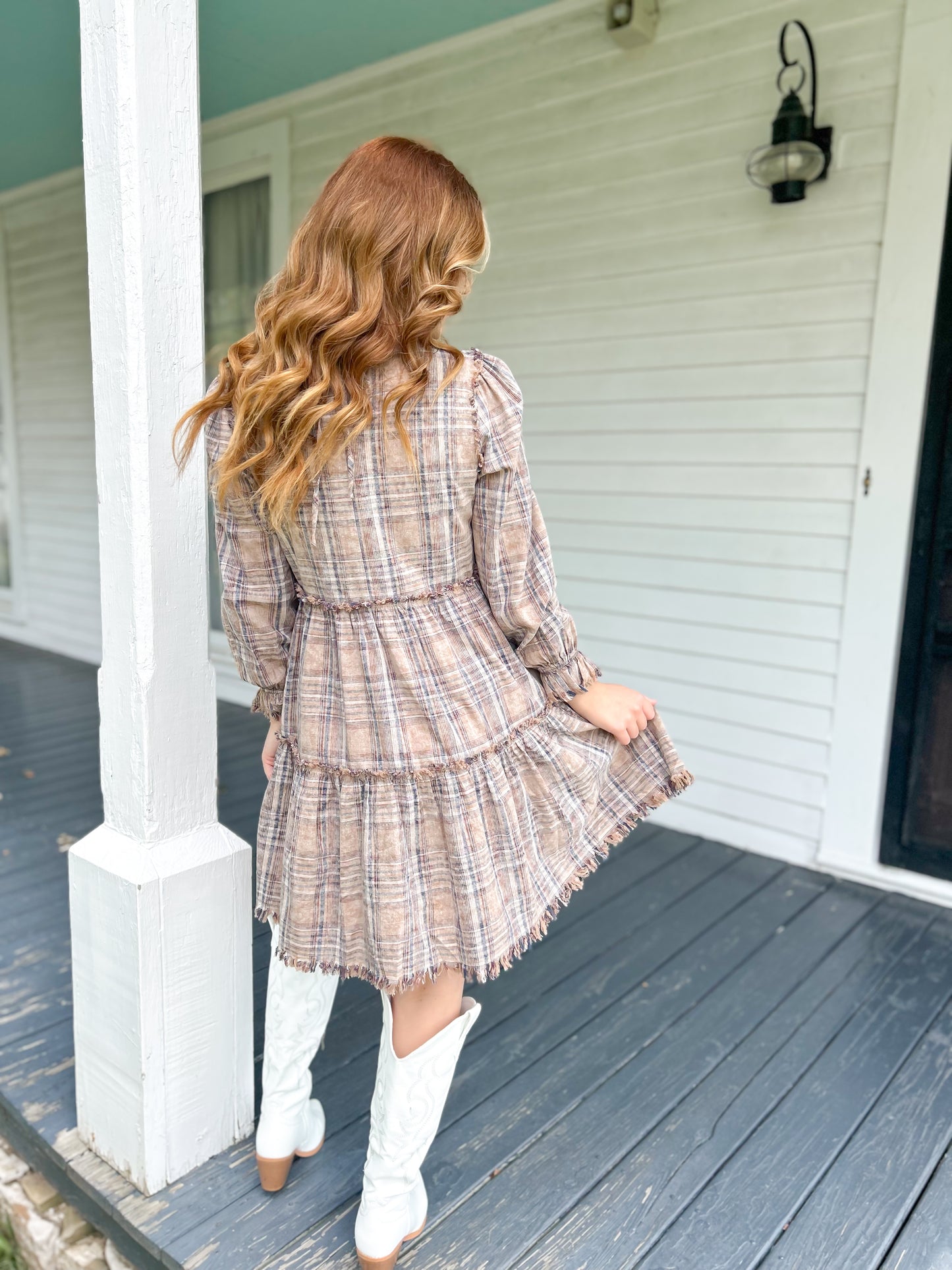 Vintage Flannel Babydoll Dress