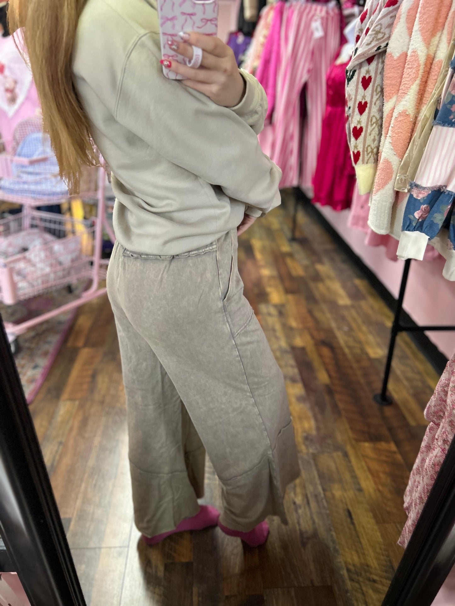 Sleet Acid Wash Pants