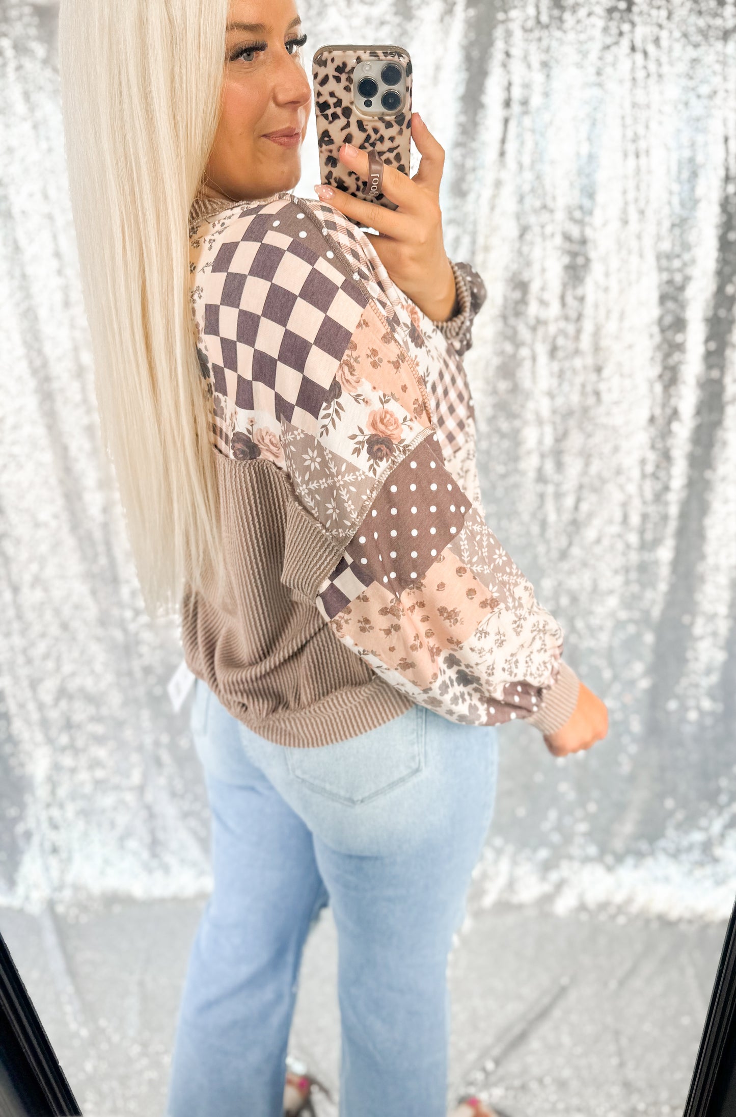 Mixed Signals Patchwork Top
