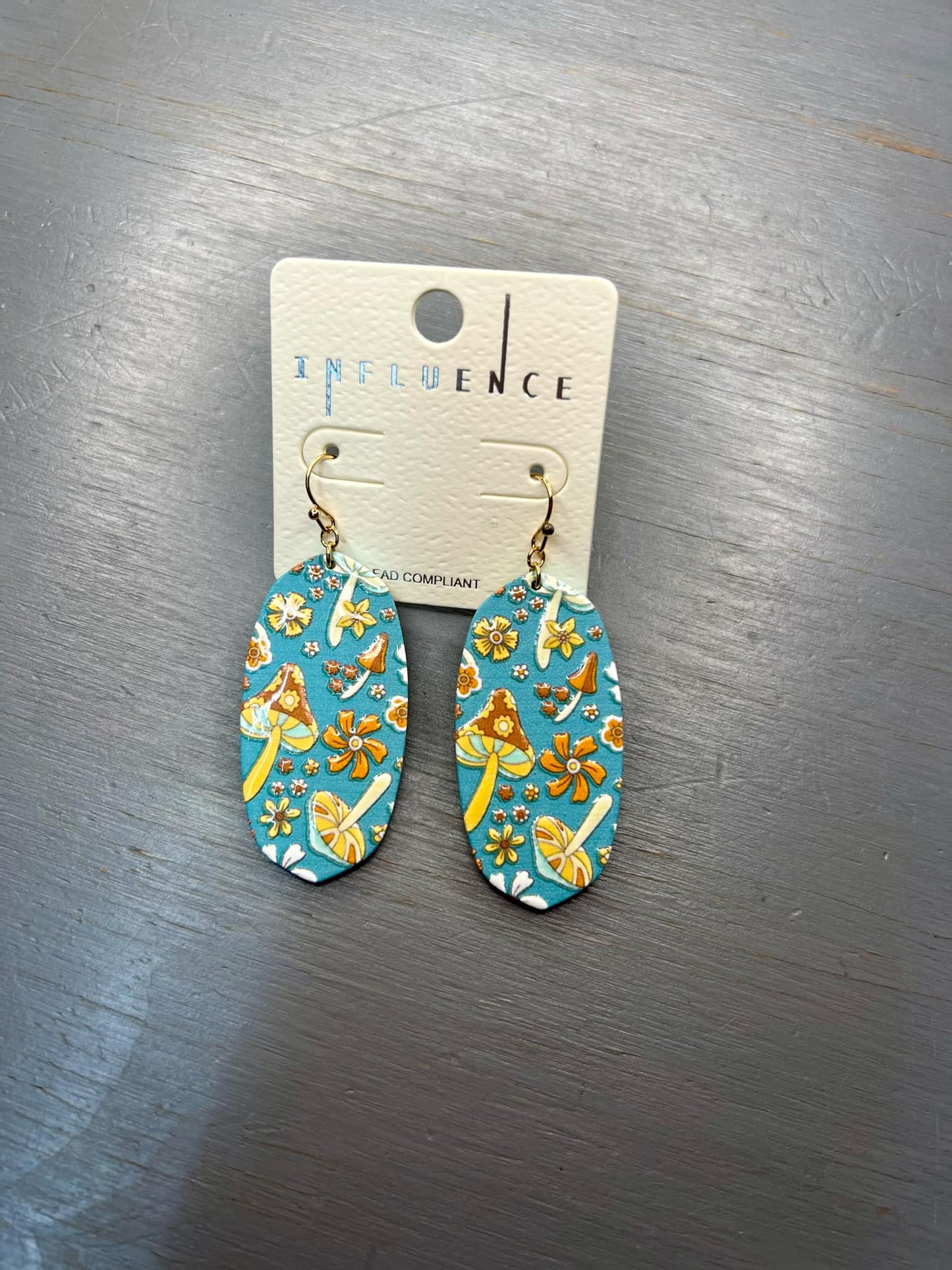 Mushroom Wooden Dangles