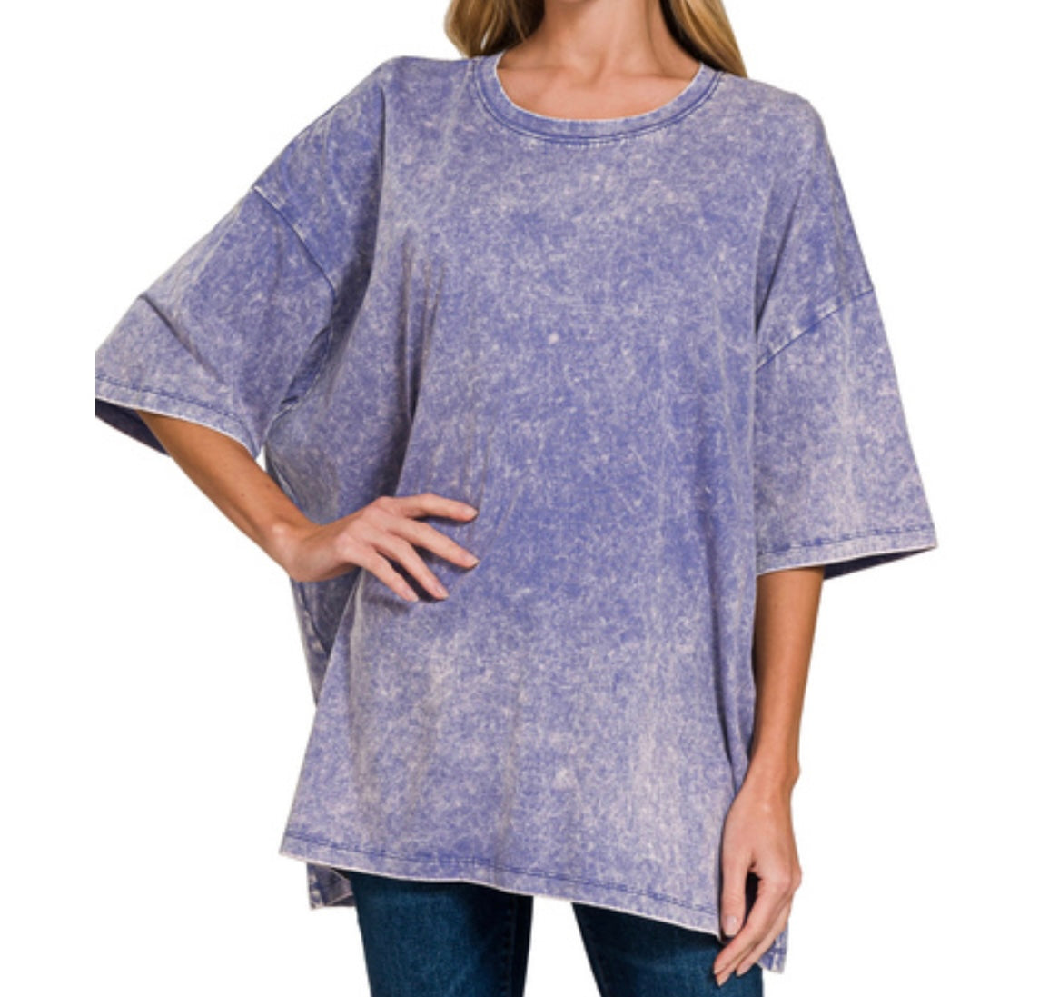 Acid Wash Oversized Tee (Marlin)