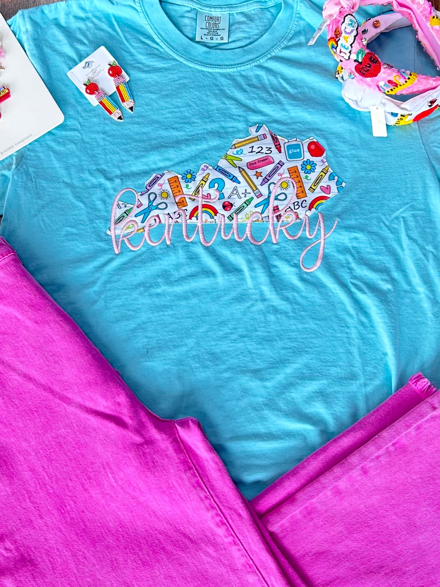 Kentucky Teacher Applique Tee