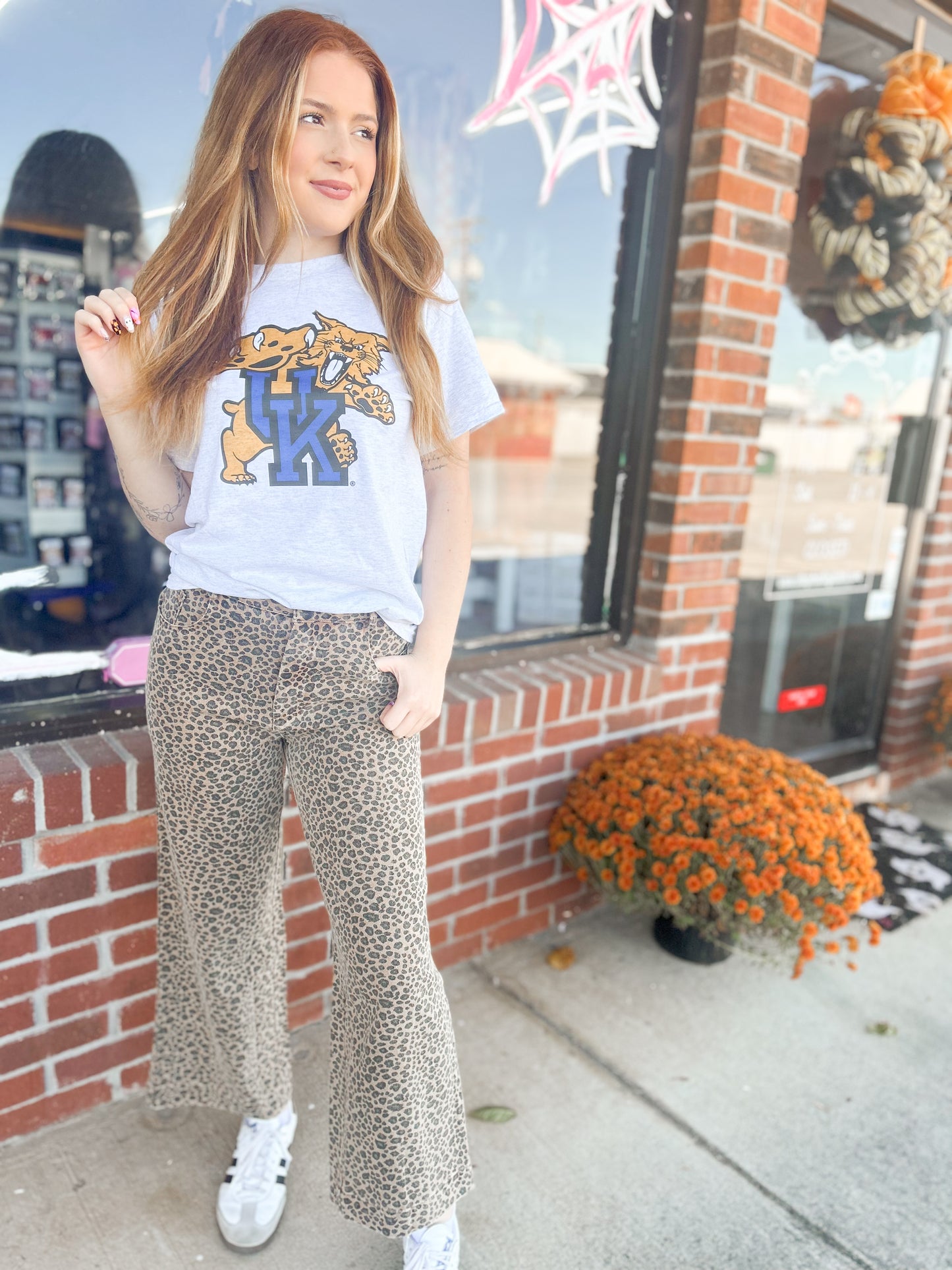 Brown Leopard Luxe Jeans