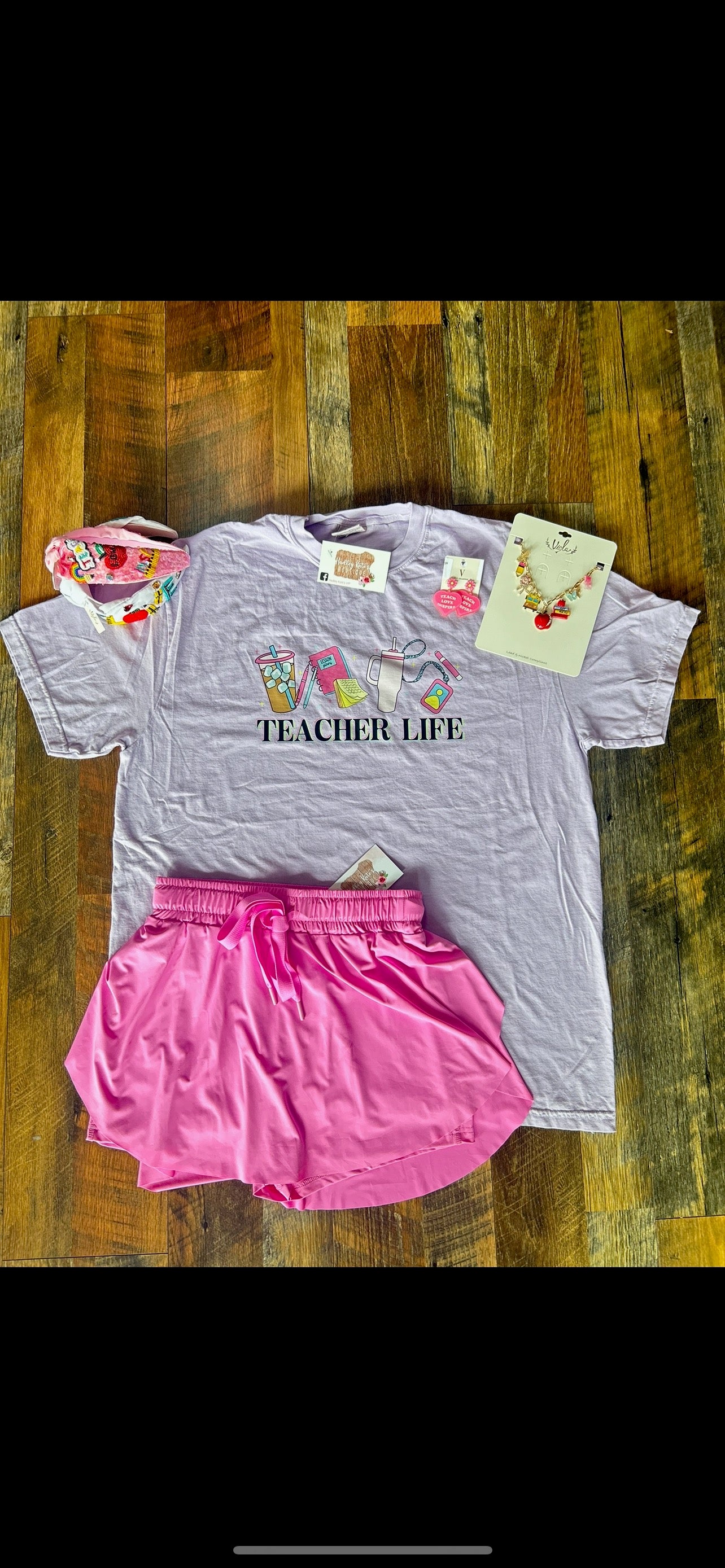 Purple Teacher Life Tee
