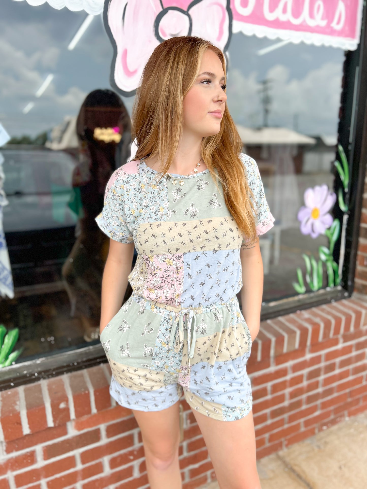 Patchwork Quilted Romper