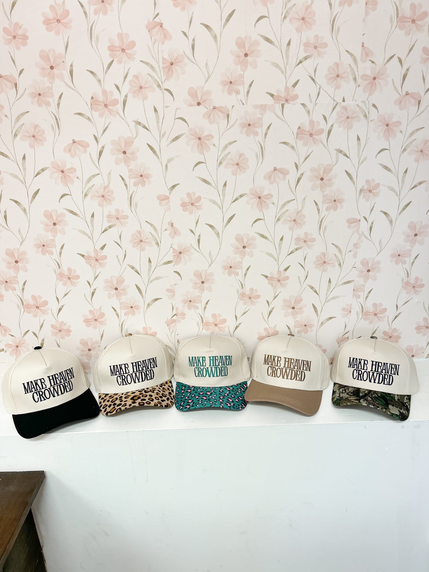 Make Heaven Crowded Embroidered Hats