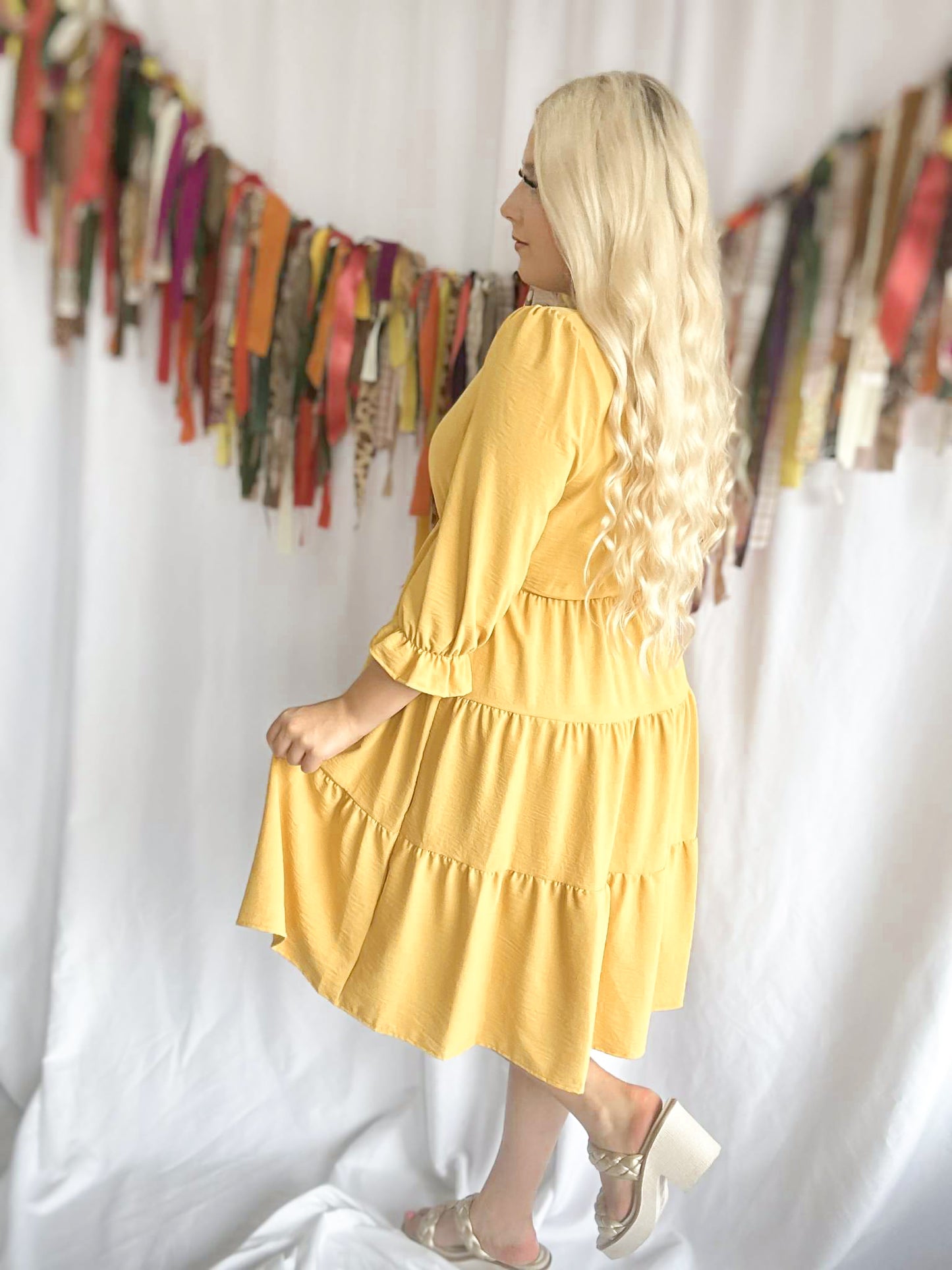 Golden Hour Tiered Dress
