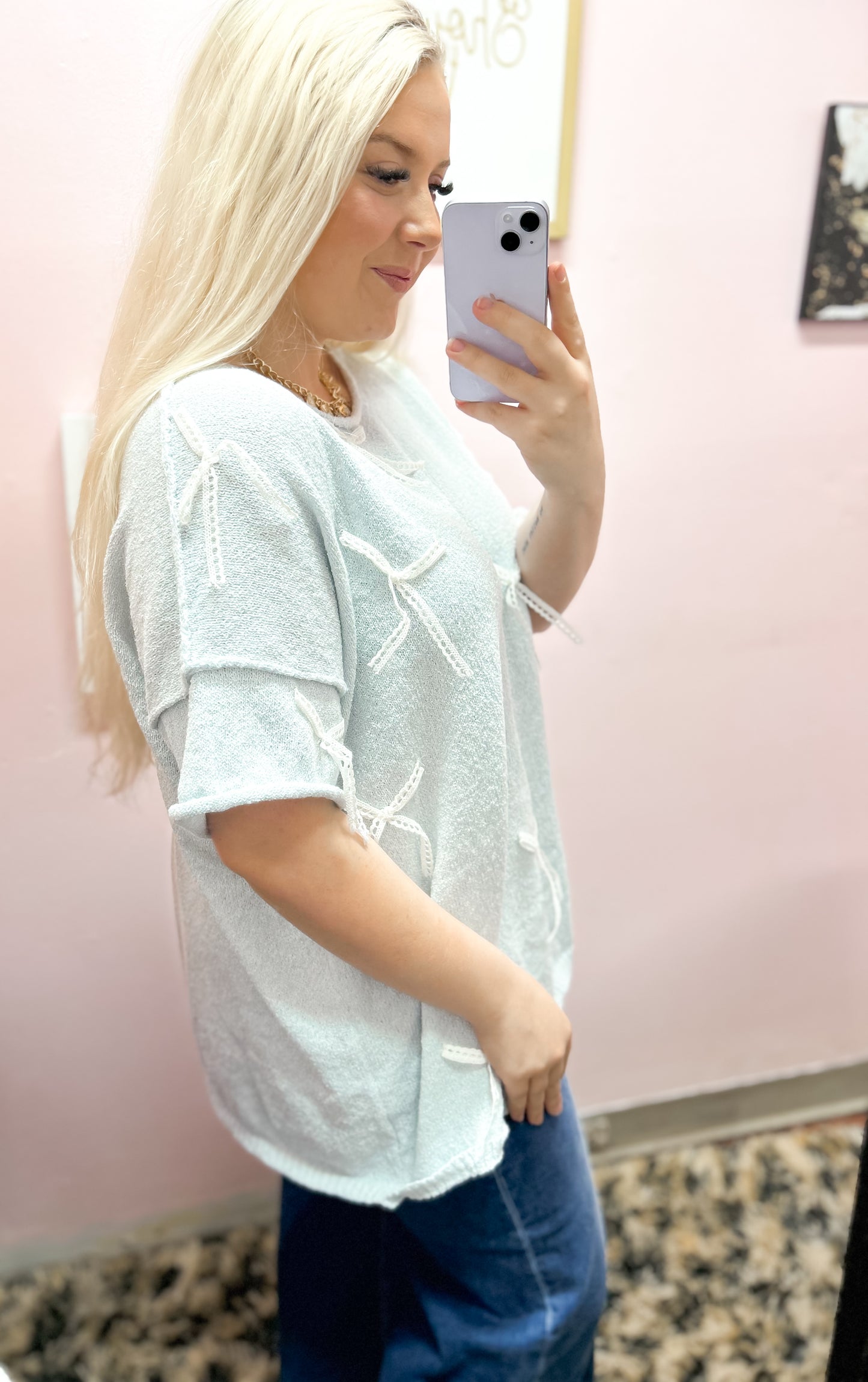 Blue Belle Coquette Top