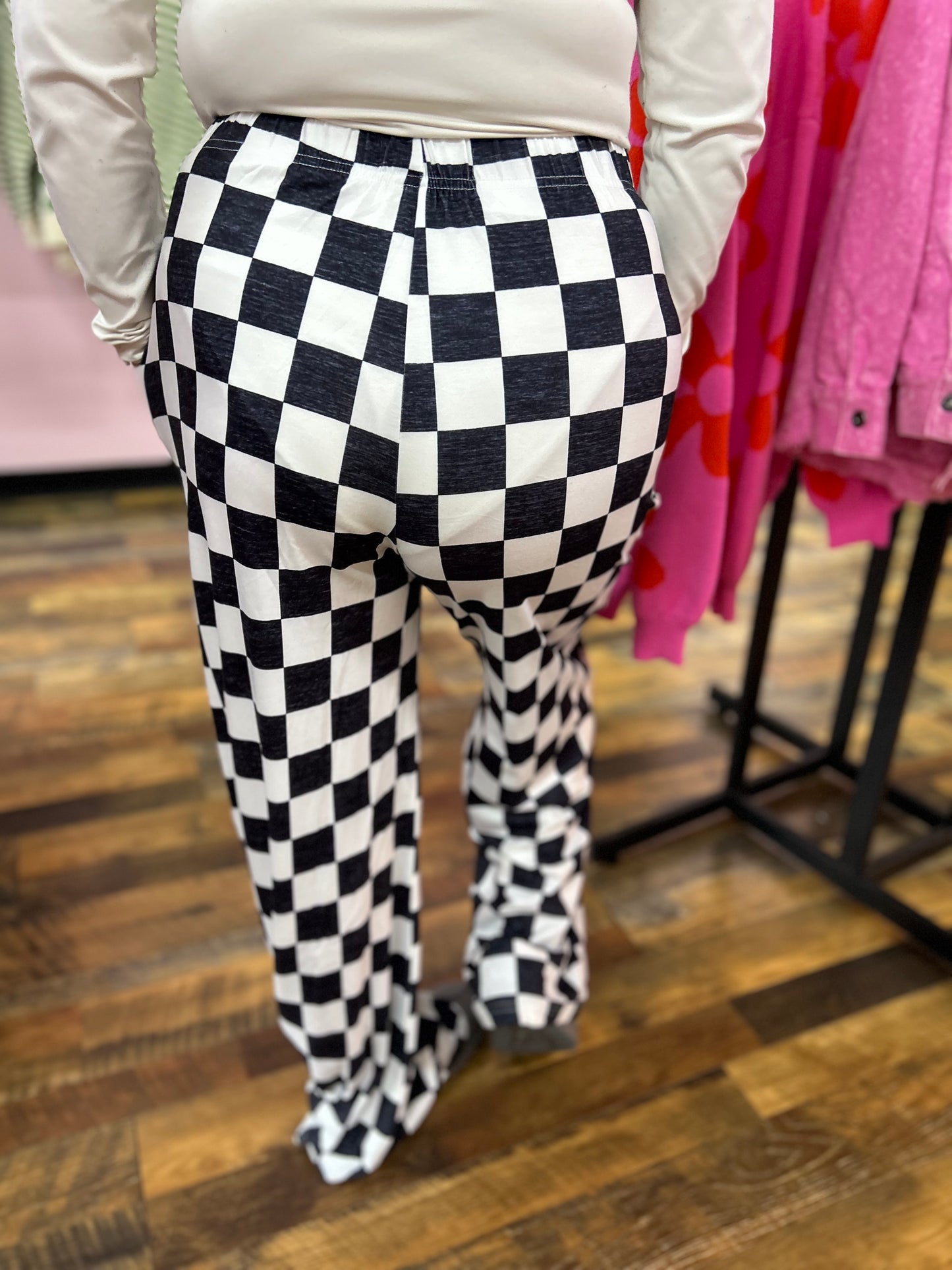 Check yourself High-Rise Pants/ black