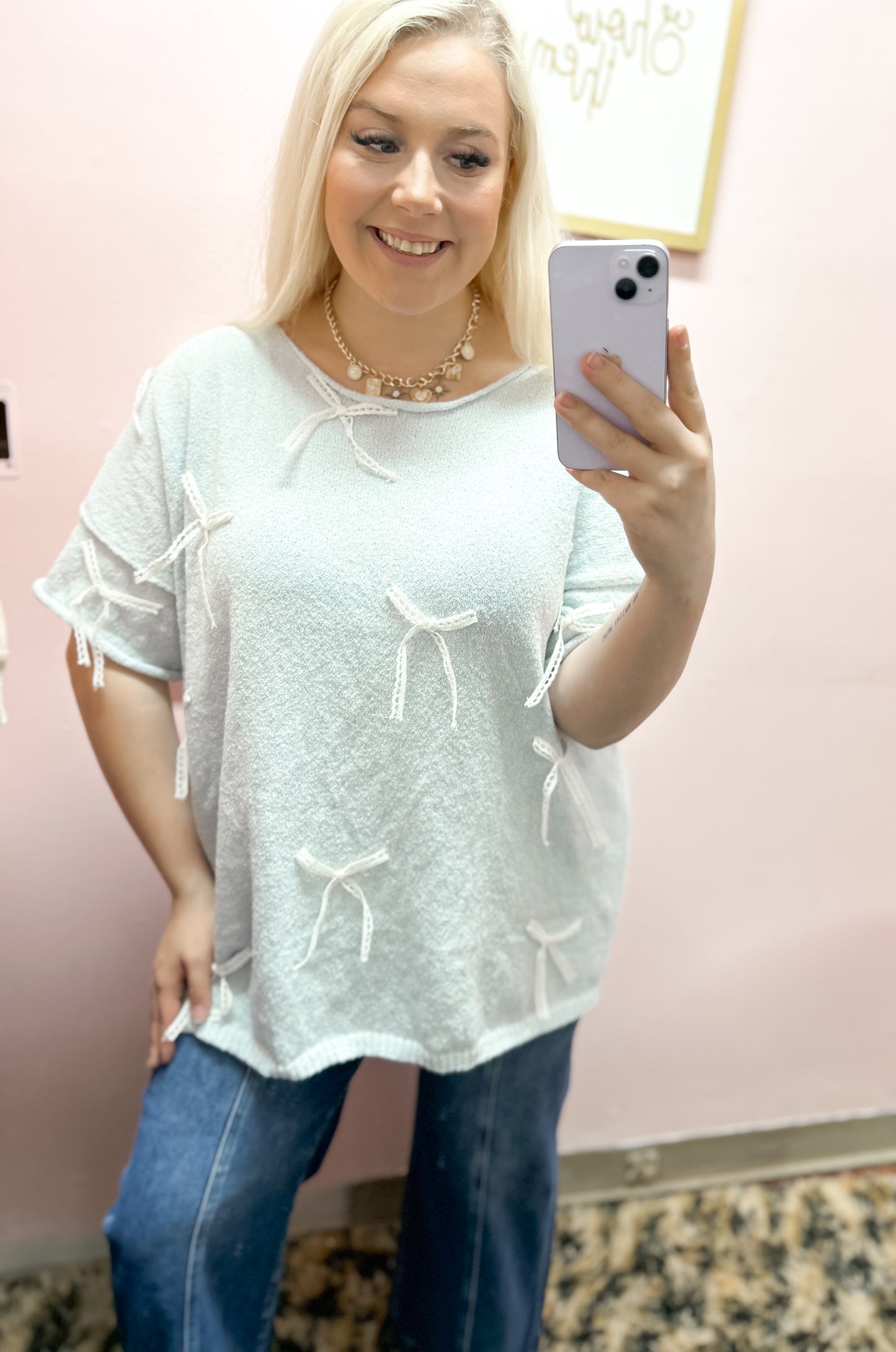 Blue Belle Coquette Top
