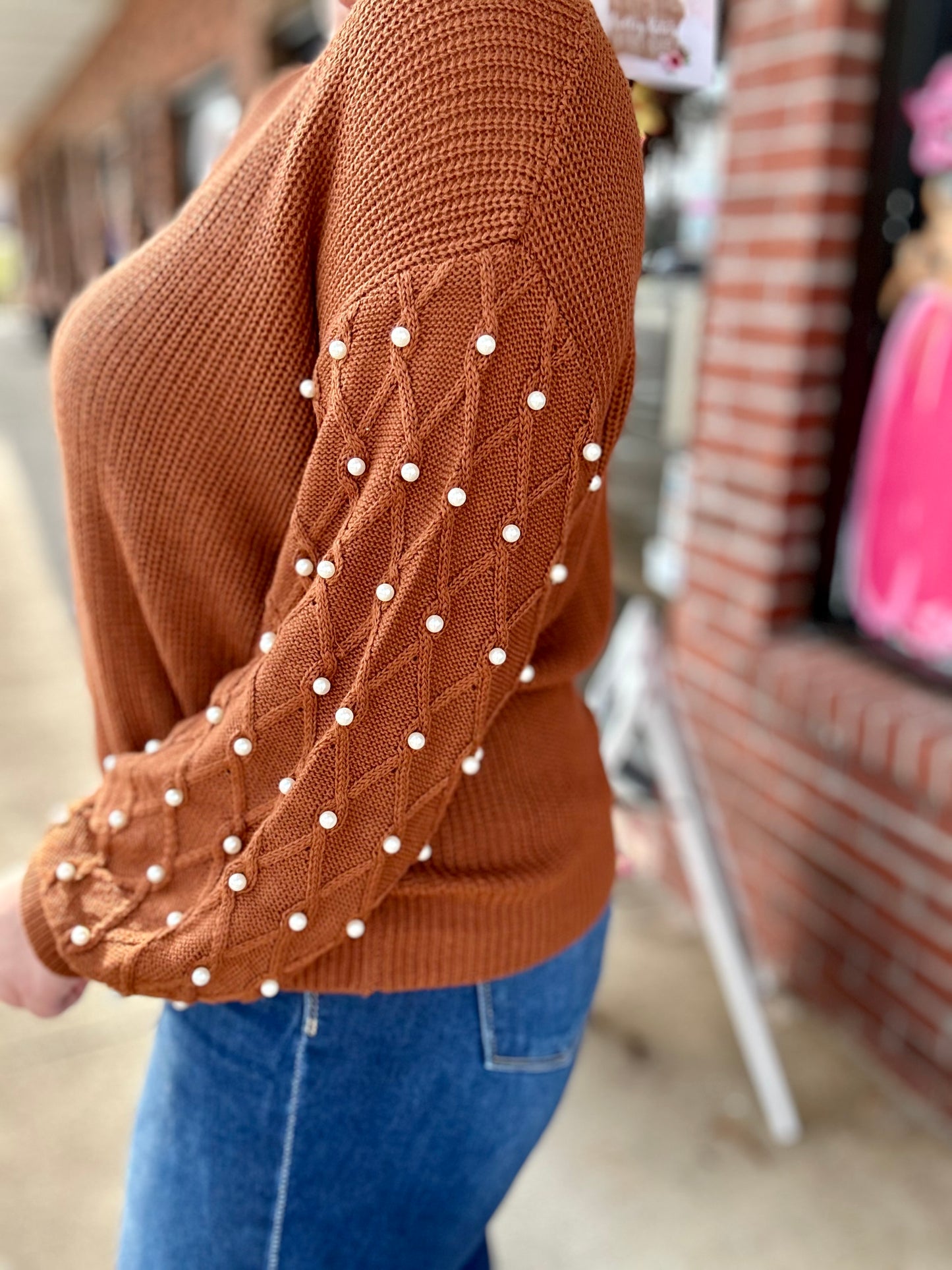 Mocha Pearl Sweater