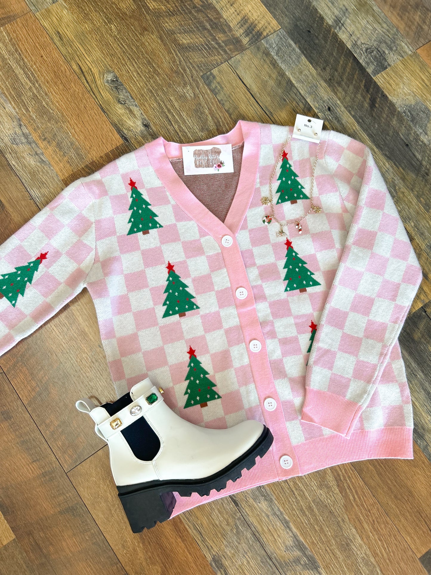 Pretty In Pinkmas Cardigan