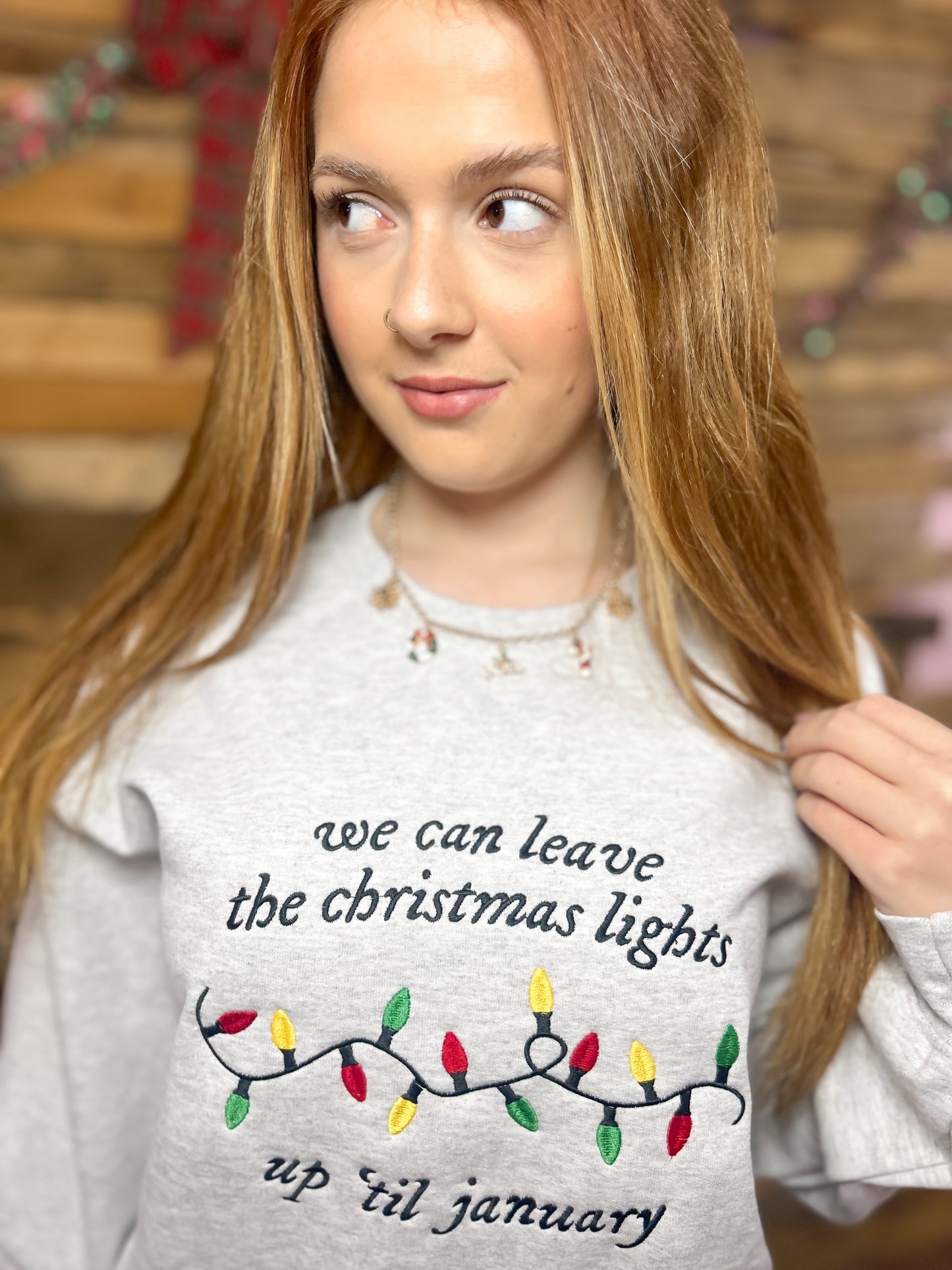 Swiftie Embroidered Christmas Crewneck