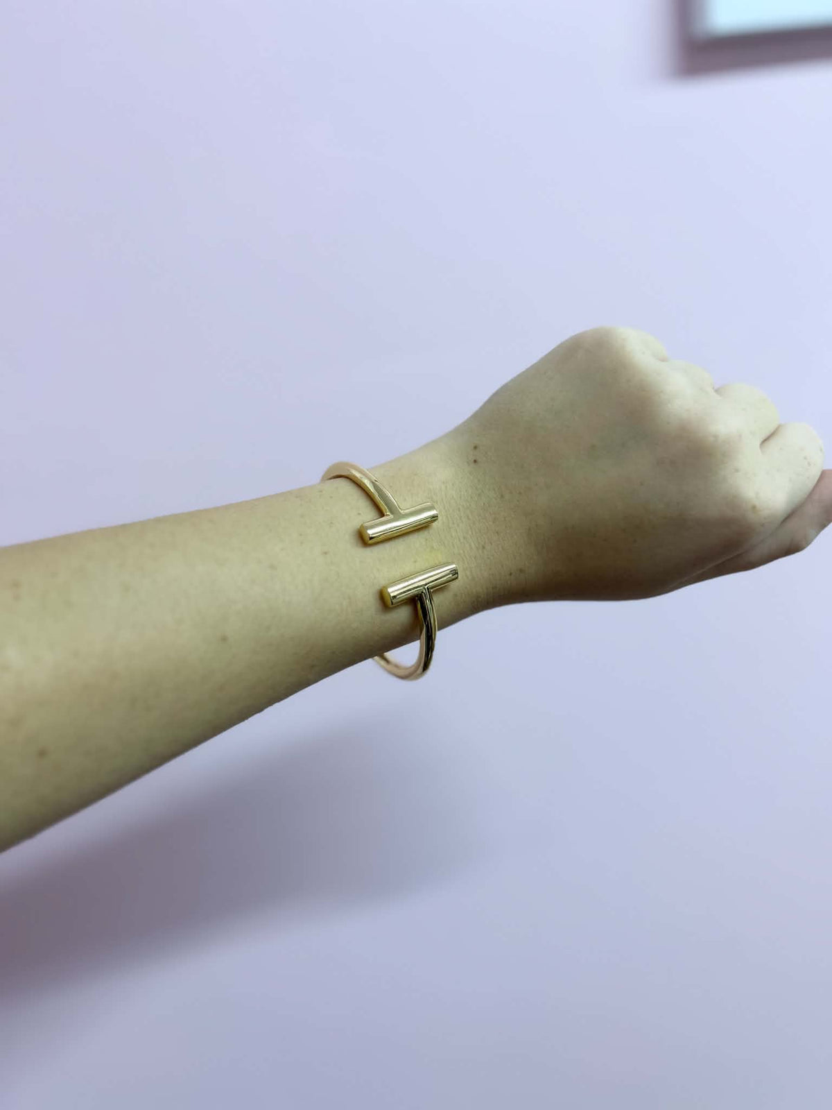 Open Gold Cuff Bracelet