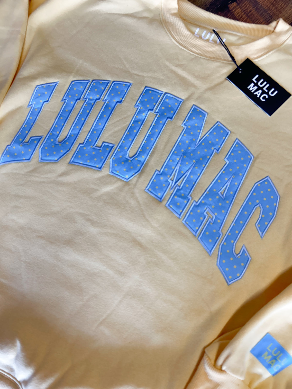 Yellow Polka Dot LULUMAC Sweatshirt