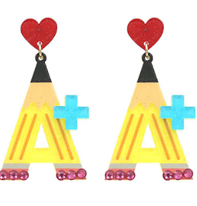 A+ Pencil Acrylic Dangles