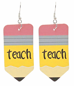 Teach Pencil Soft Dangles