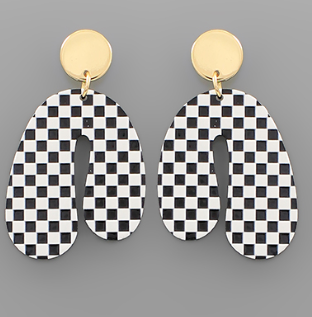 Checker Arch Earrings