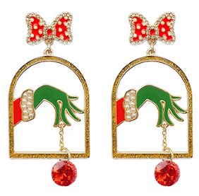 G-Man Red Earrings